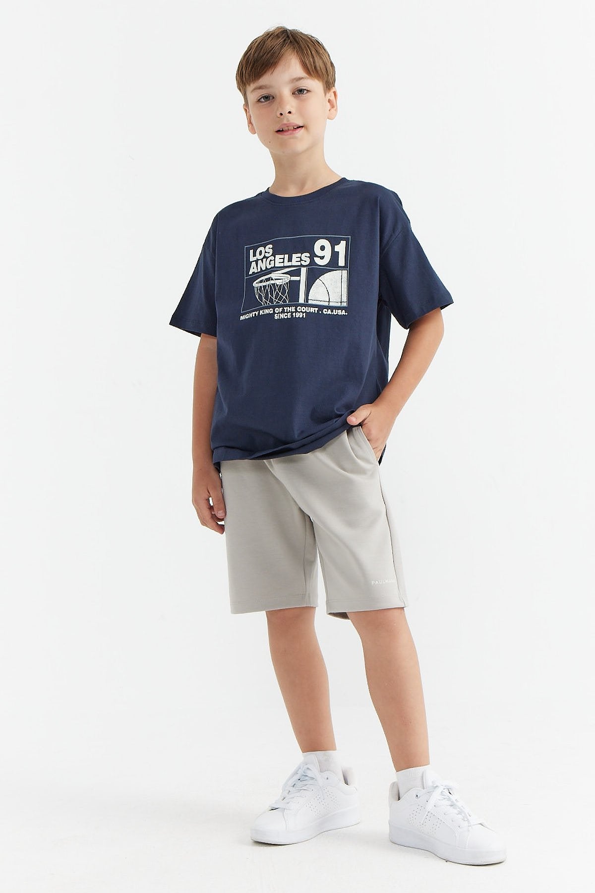 Boy's Text Printed Shorts