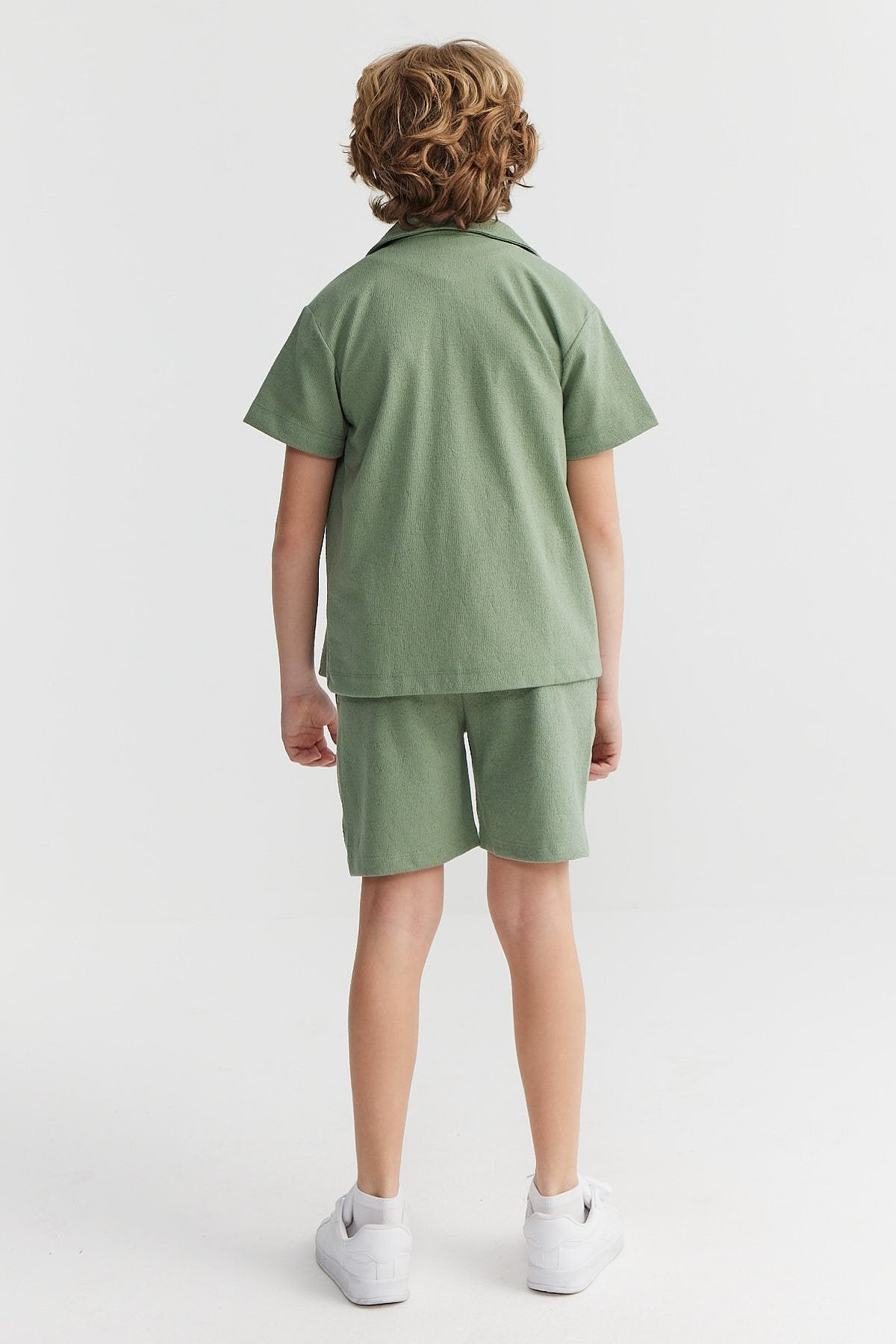 Boys' Textured Tie-Waist Shorts