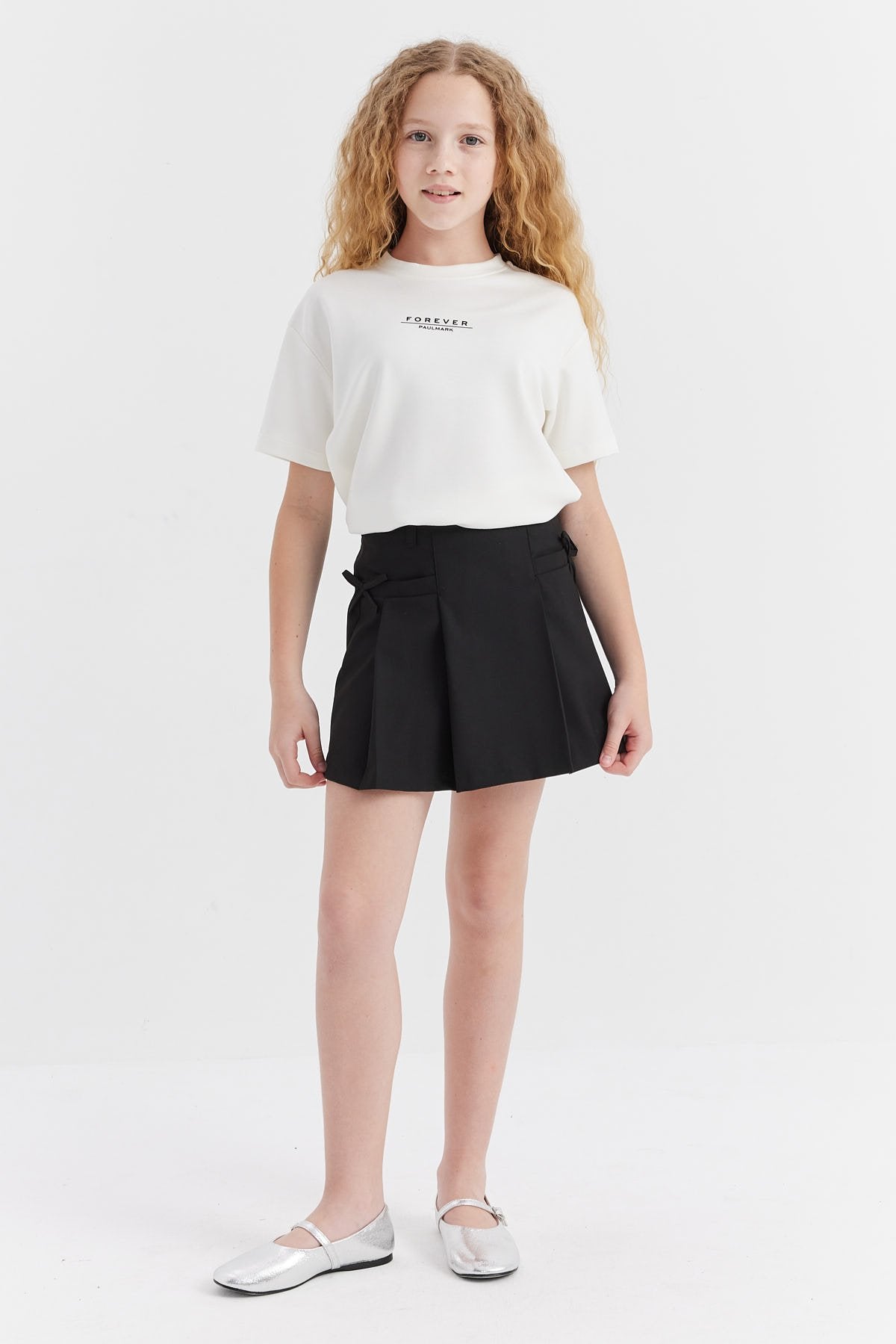 Girl's Ribbon Detailed Skirt