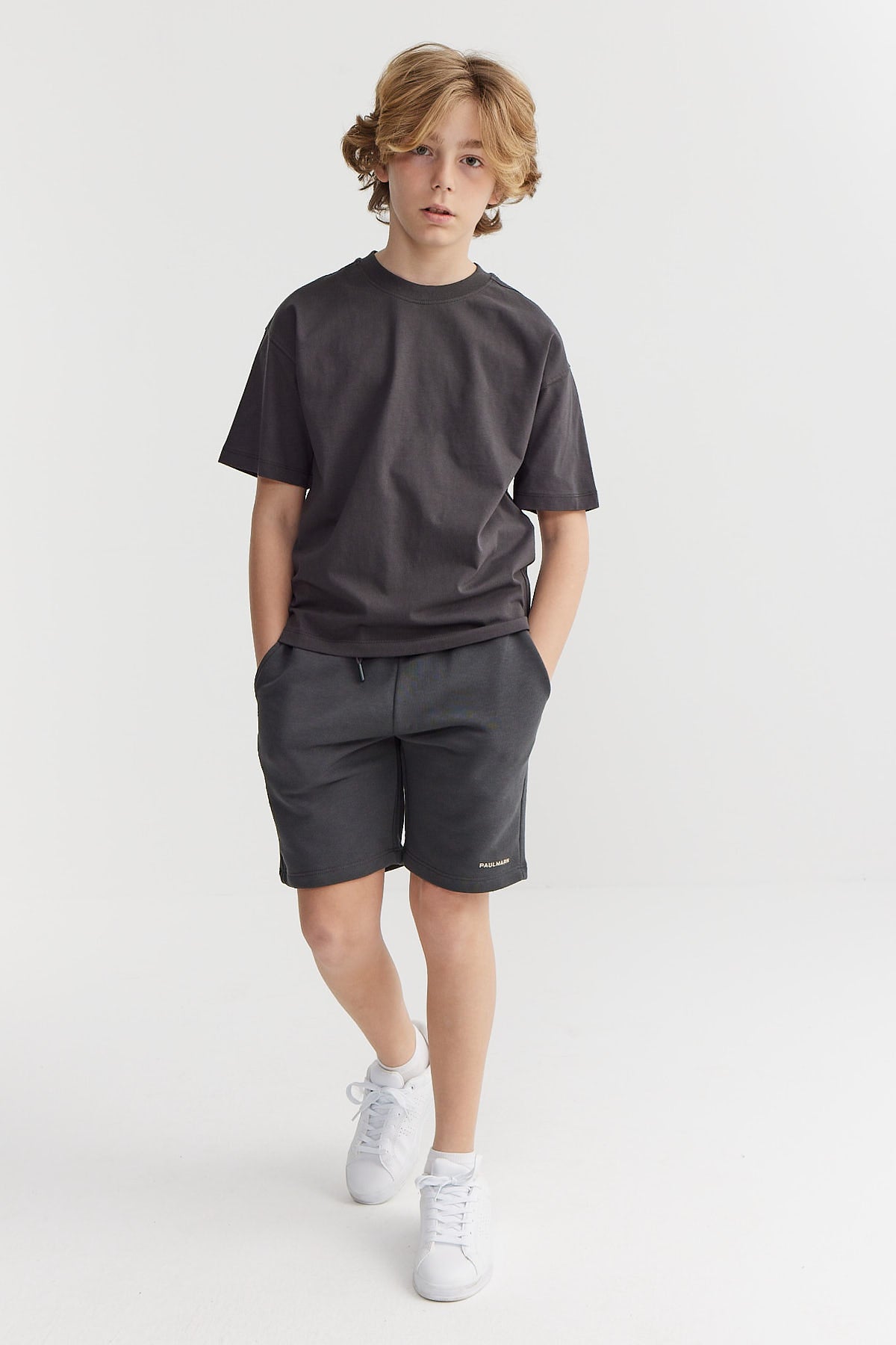 Boys' Tied Waist Paulmark Printed Shorts