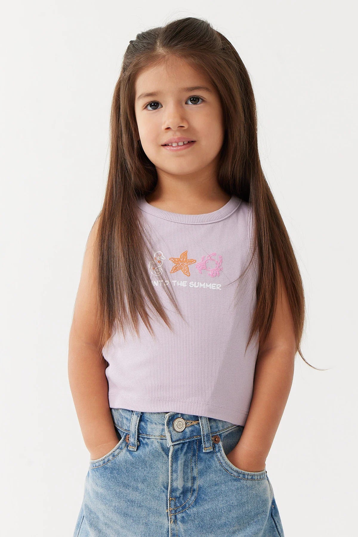 Girl's Patterned Tank Top