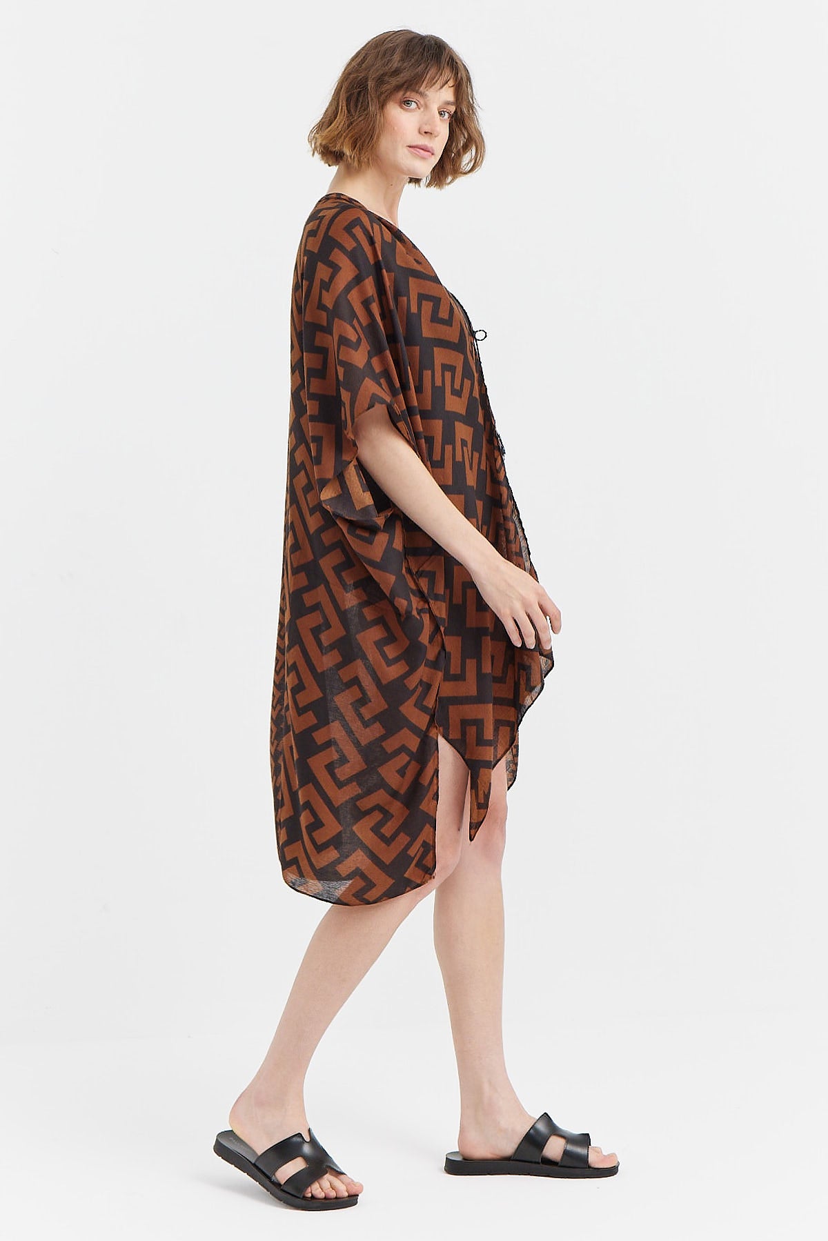 Women's Patterned Front Tie Pareo