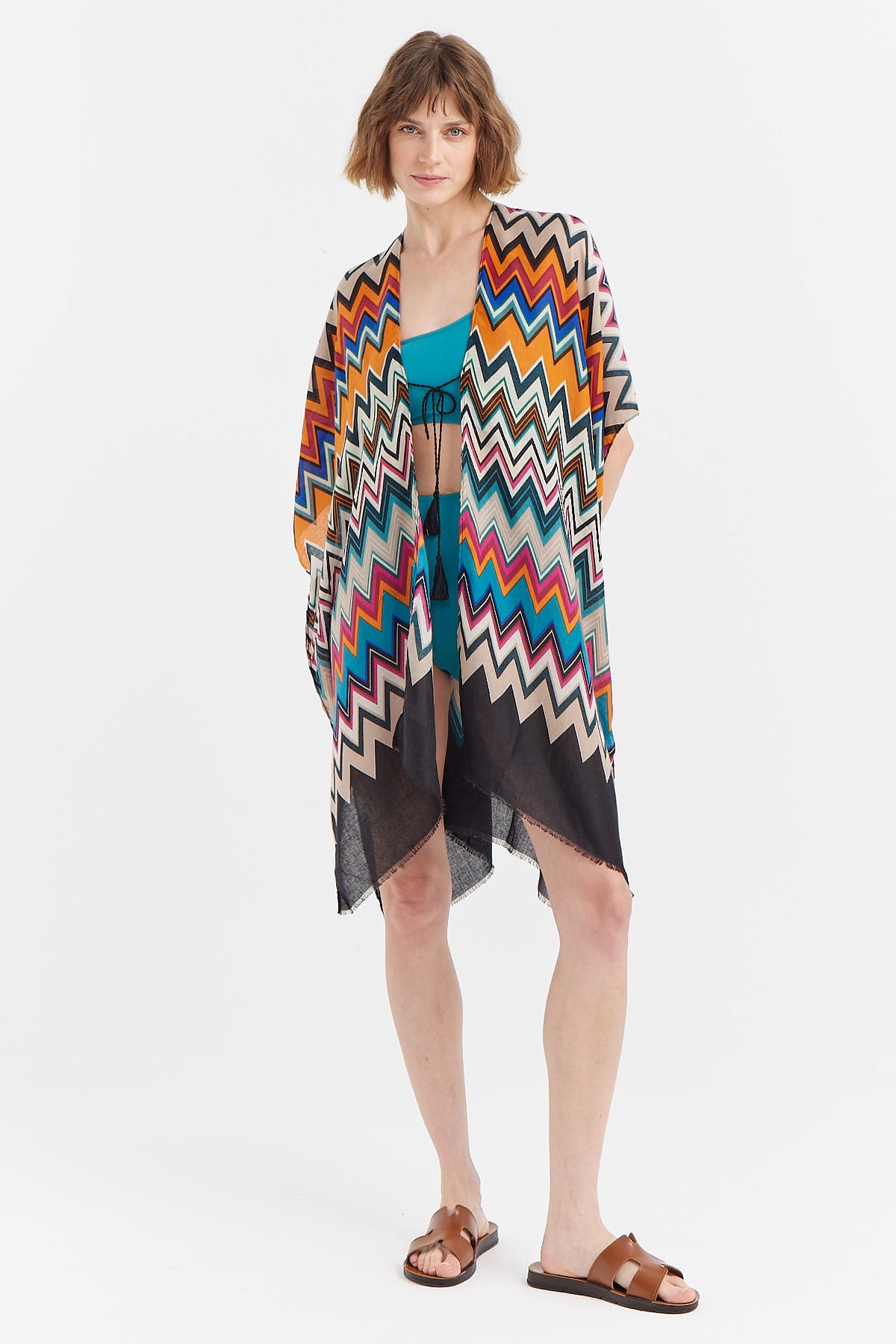 Women's Front Tied Patterned Pareo