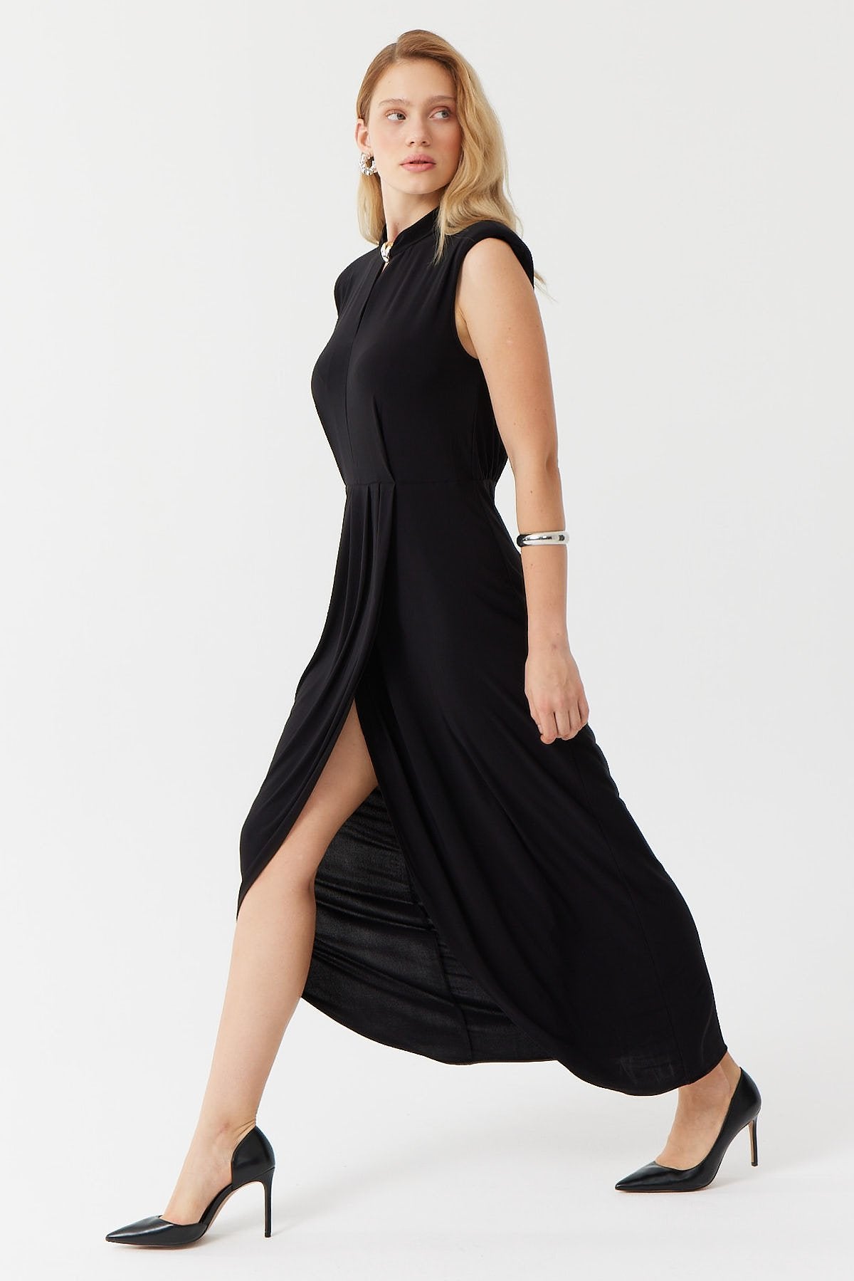 Women's Accessory Grandad Collar Dress