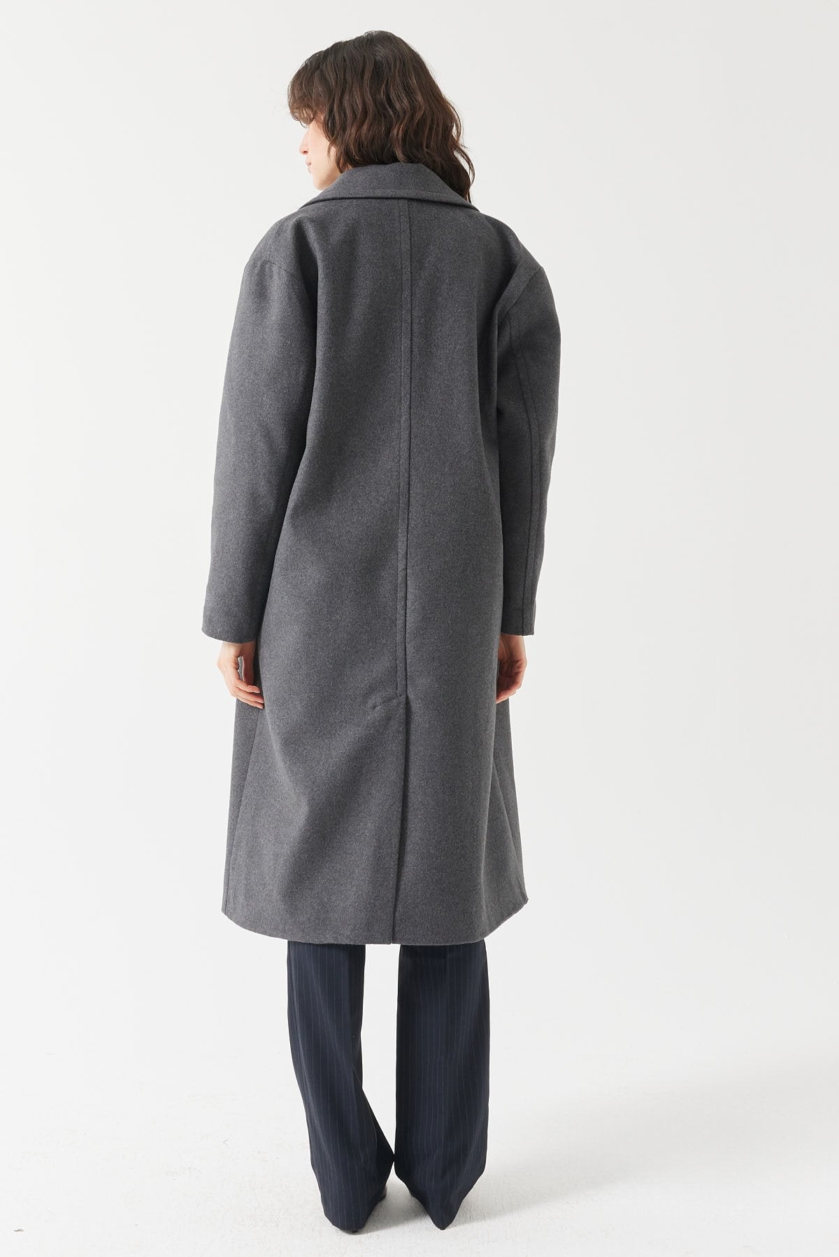 Women's Buttoned Cashmere Coat