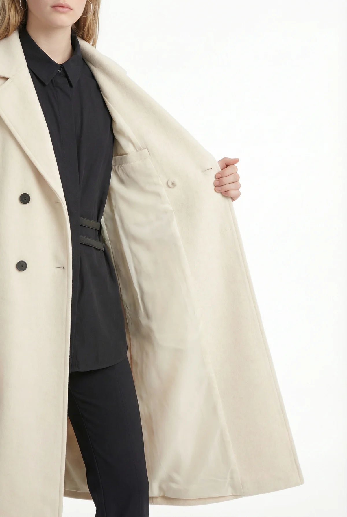 Women's Double-Breasted Bowl Coat