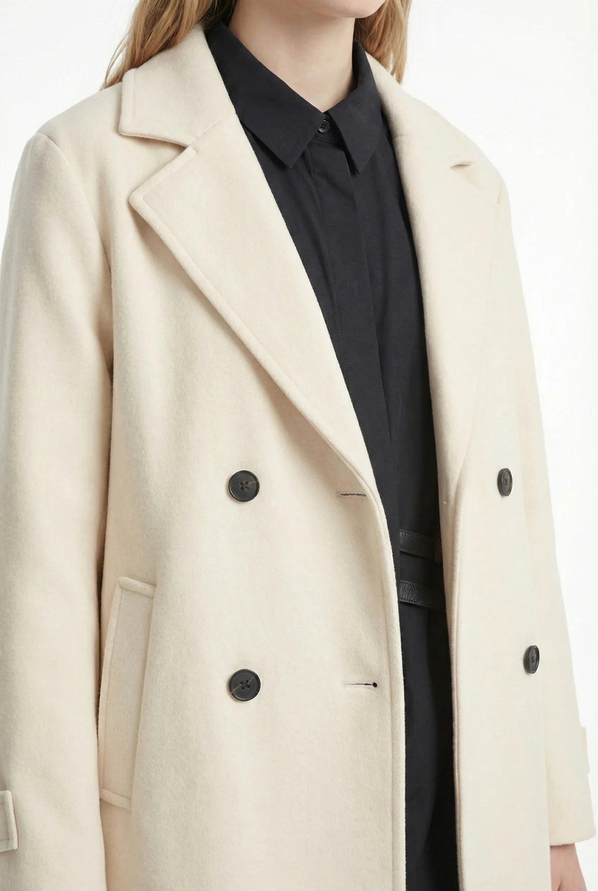 Women's Double-Breasted Bowl Coat