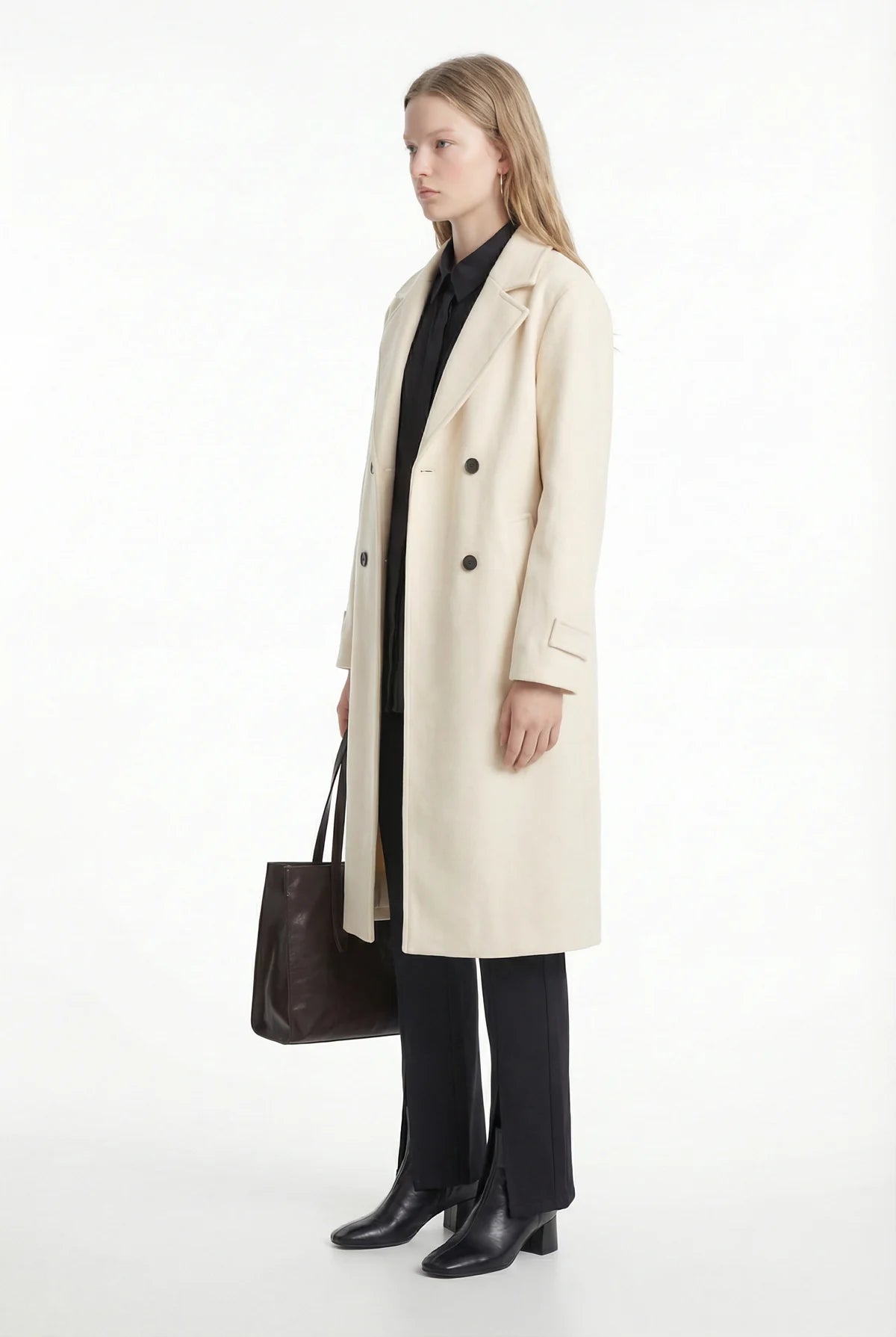 Women's Double-Breasted Bowl Coat