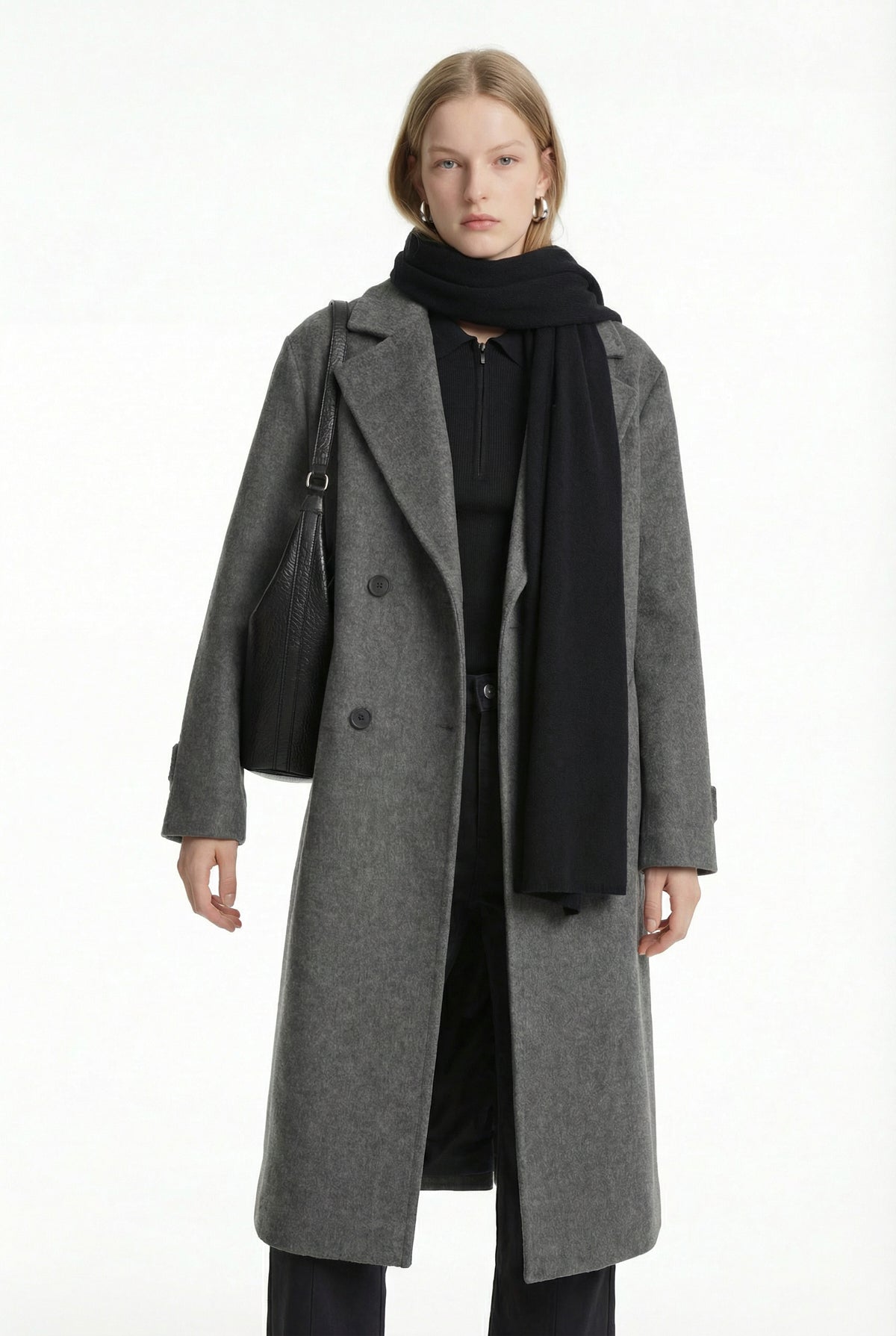 Women's Double-Breasted Bowl Coat
