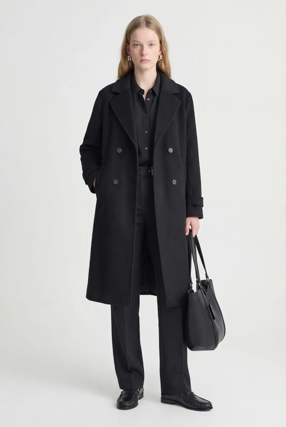 Women's Double-Breasted Bowl Coat