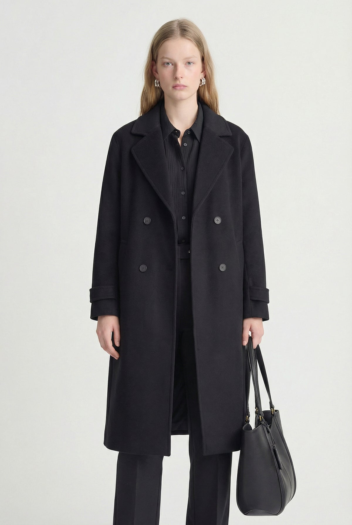 Women's Double-Breasted Bowl Coat
