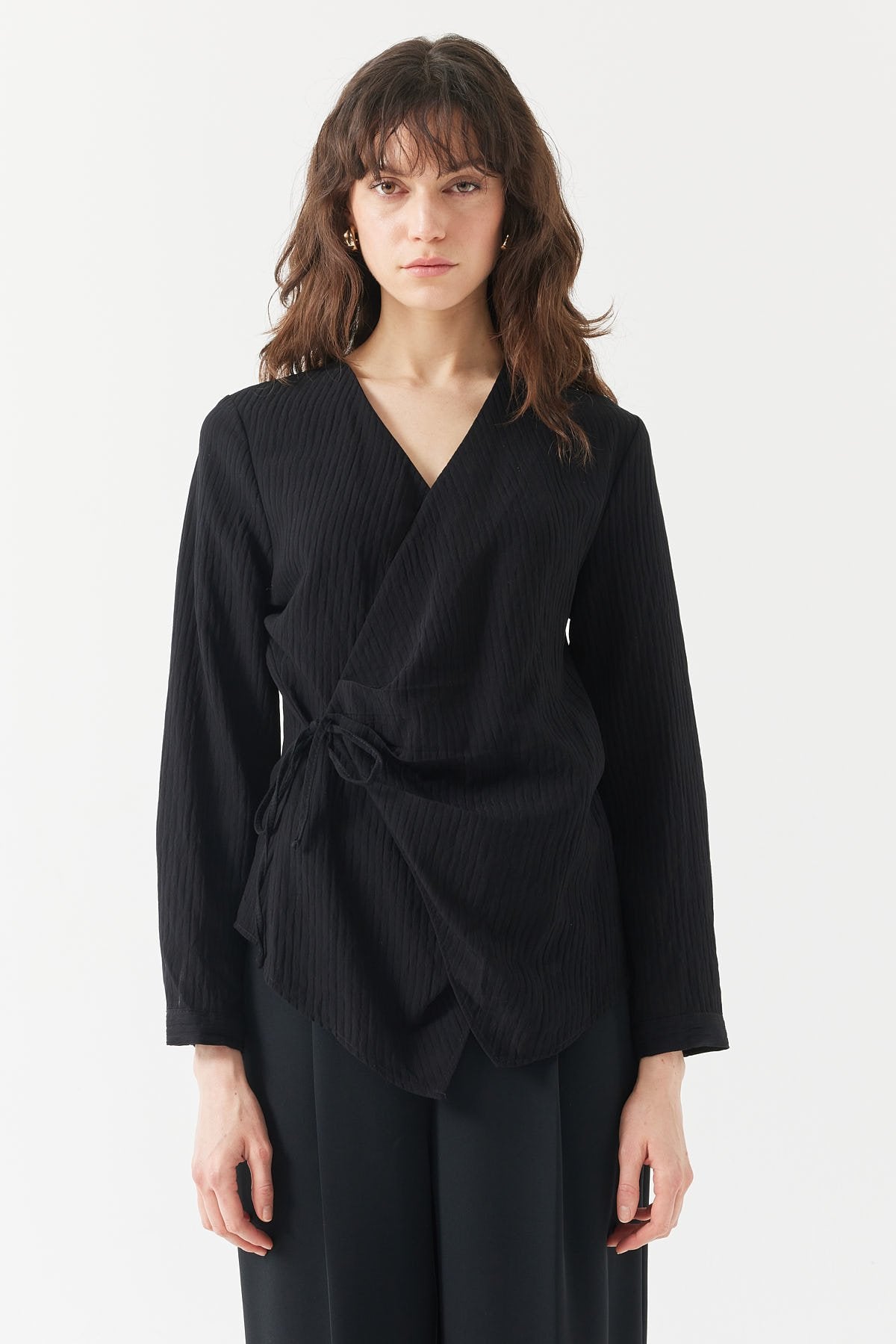 Women's Tied Wrap Blouse