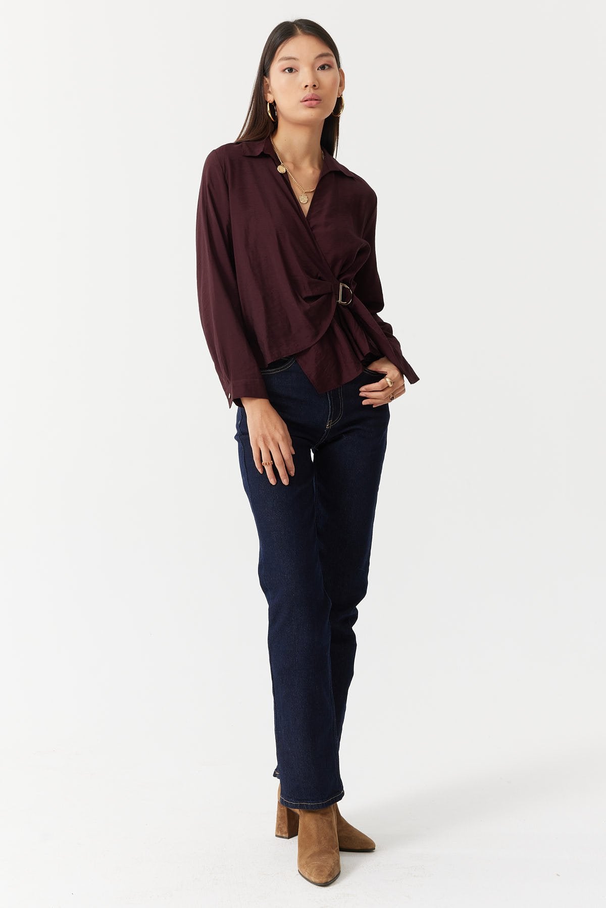 Women's Wrap Blouse