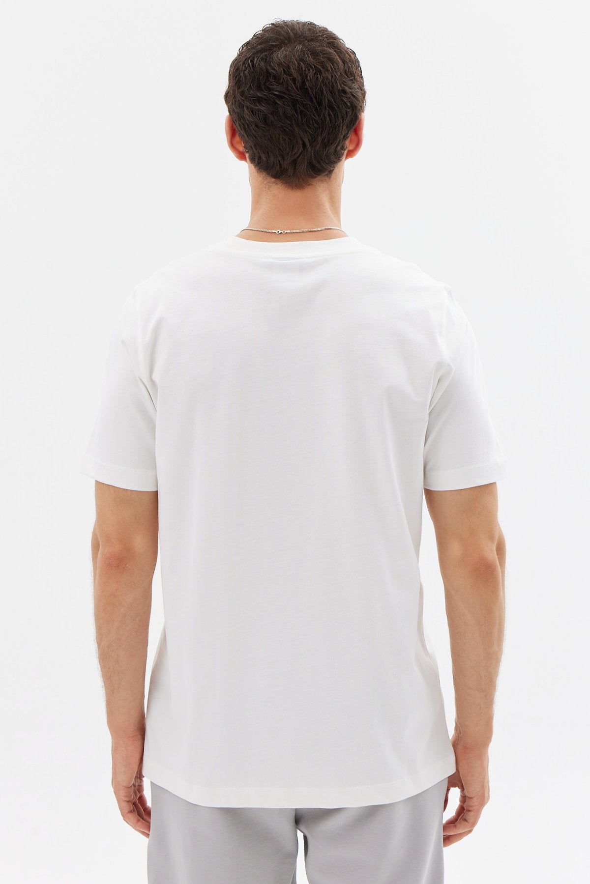 Erkek Bisiklet Yaka Basic T-shirt