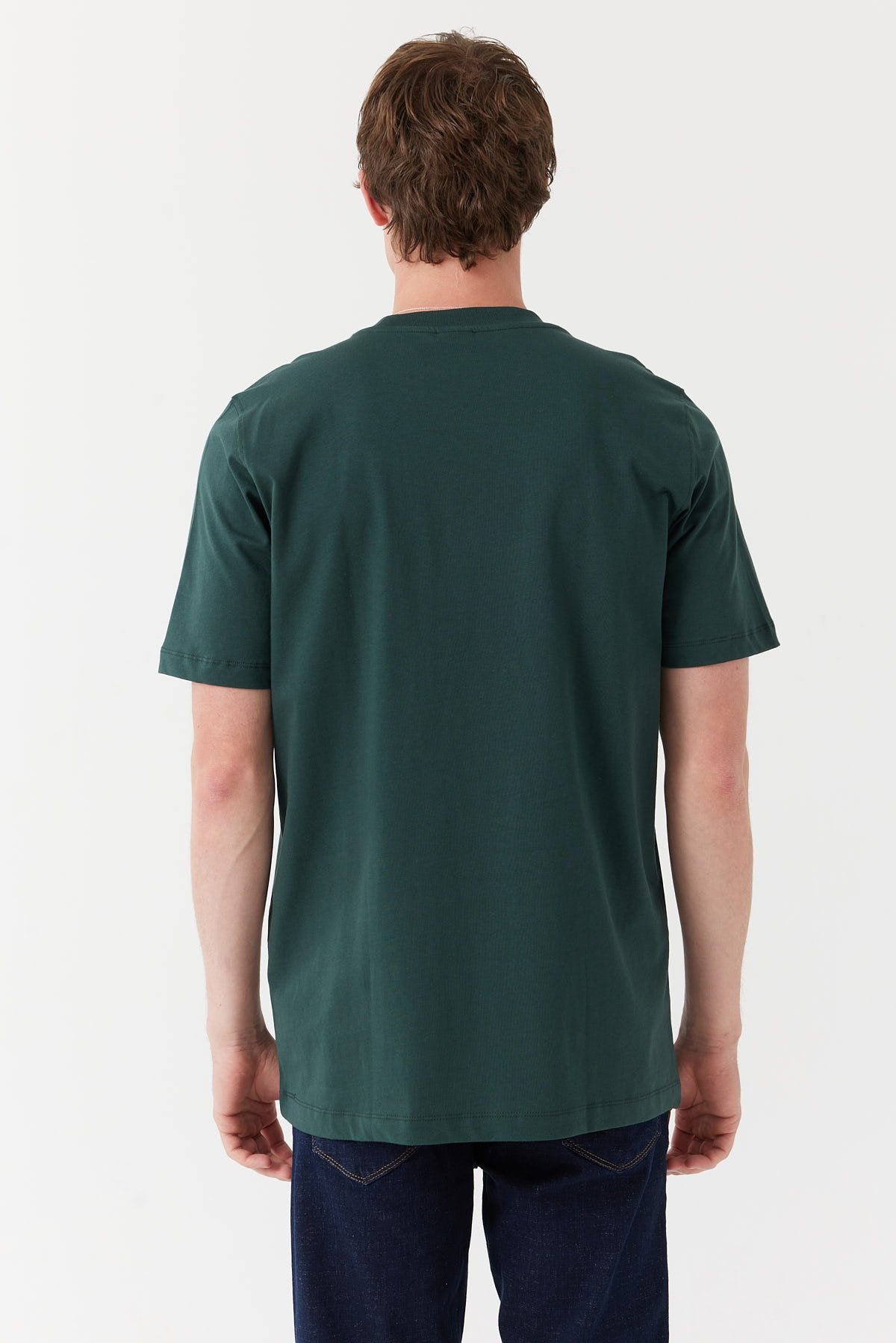 Erkek Bisiklet Yaka Basic T-shirt