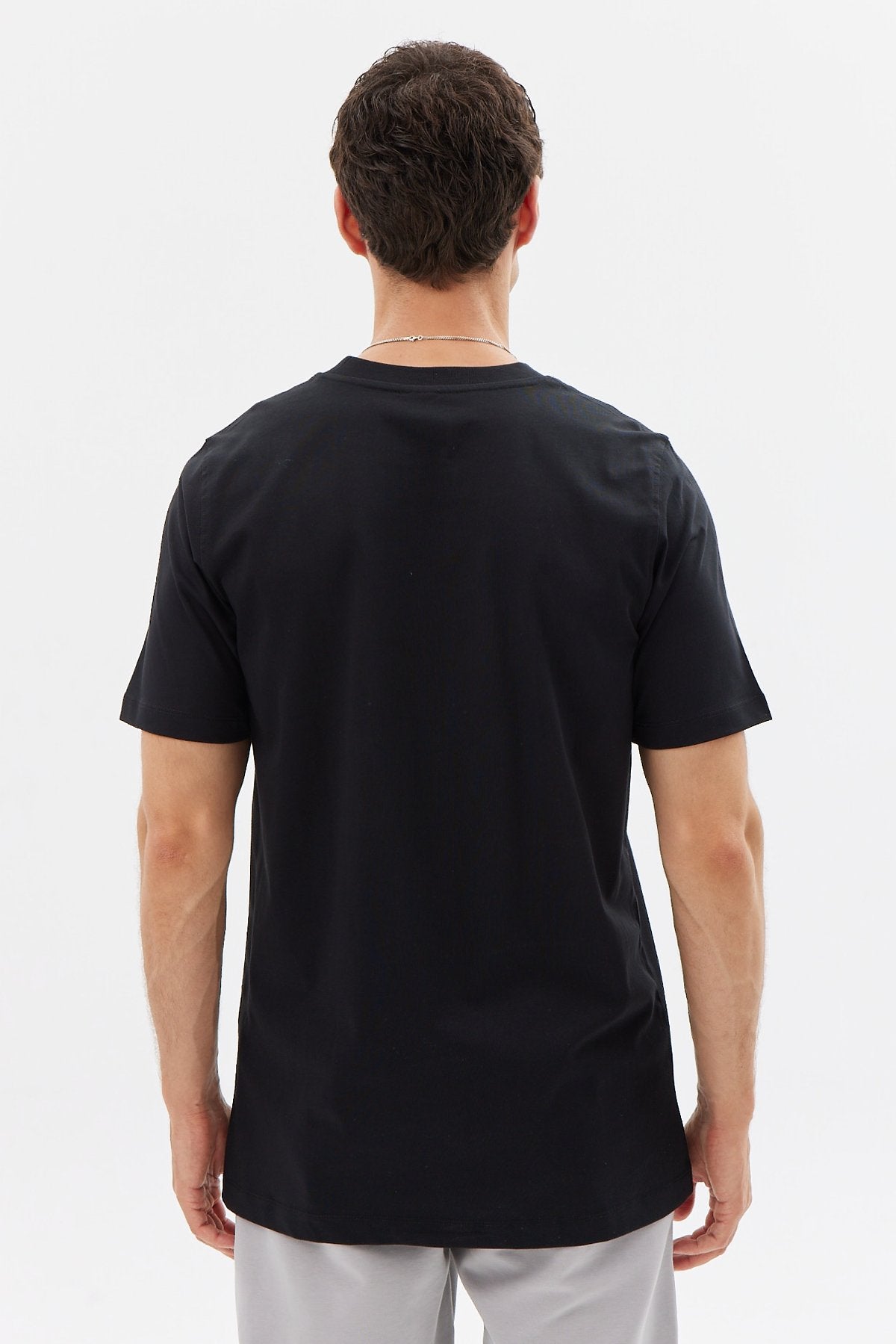 Erkek Bisiklet Yaka Basic T-shirt