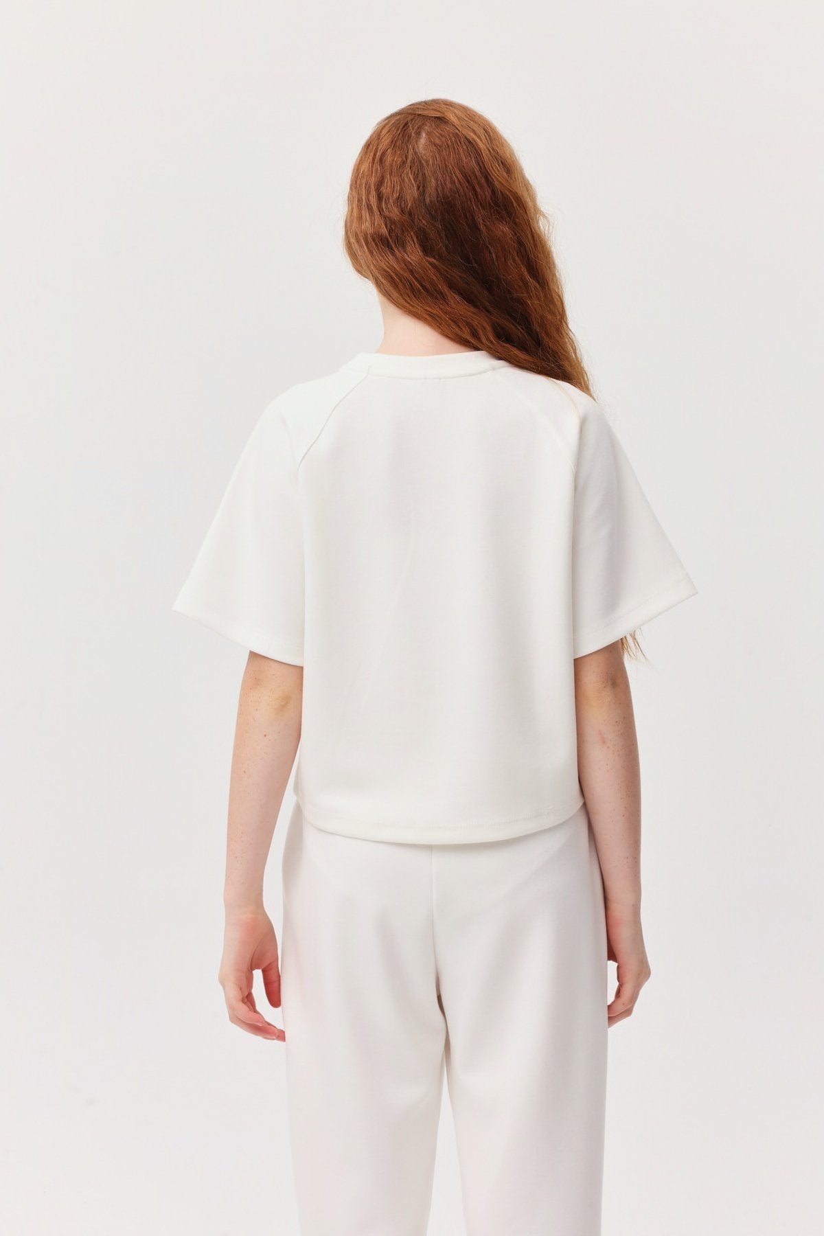 Girl's Contrast Stitched T-shirt