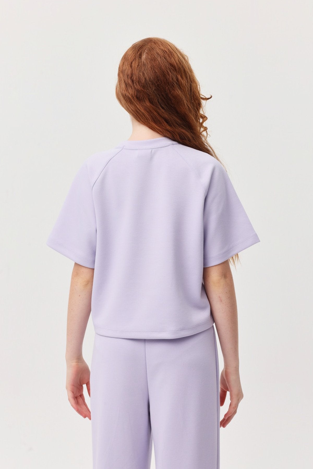 Girl's Contrast Stitched T-shirt