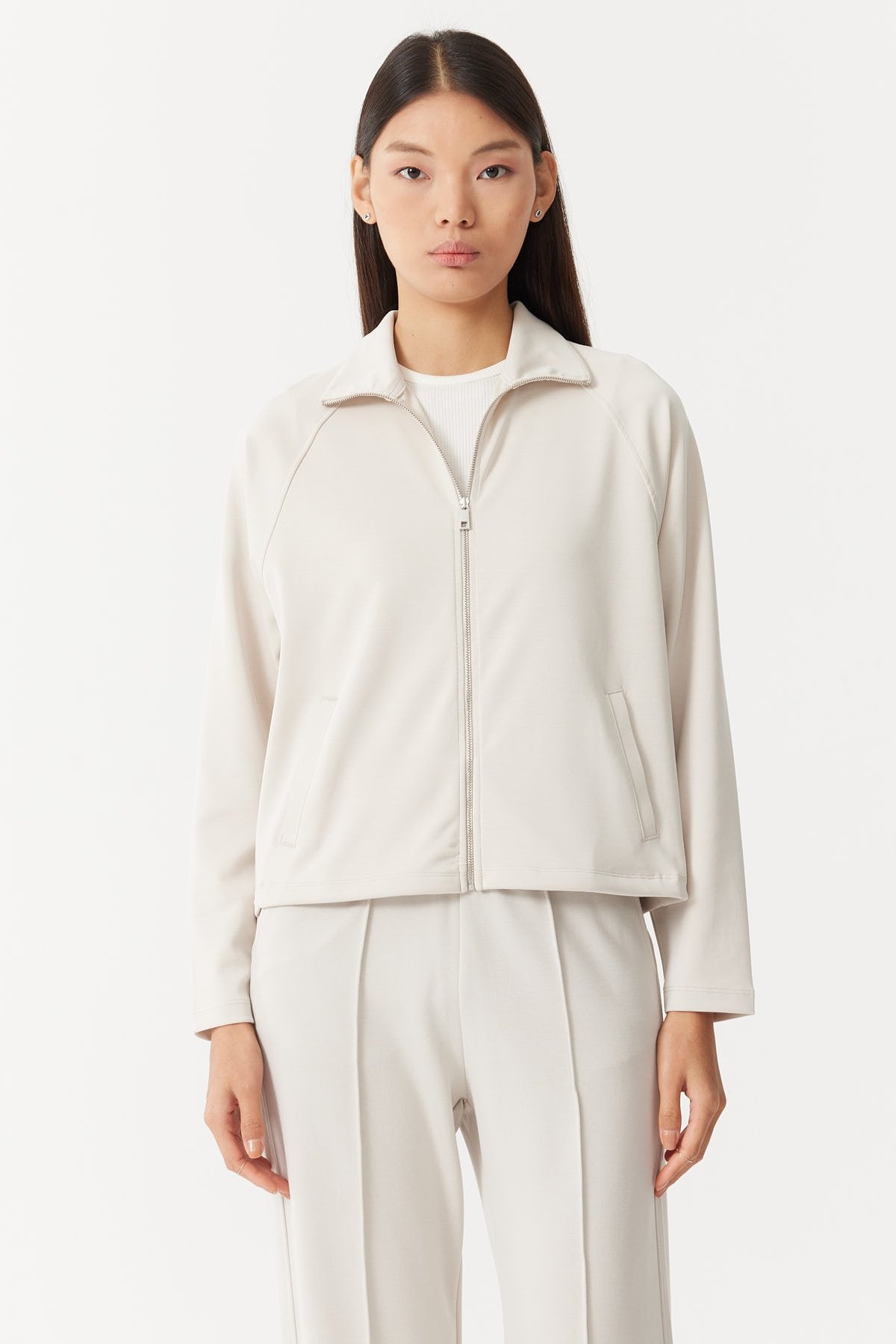Women's Zippered Sweat Top