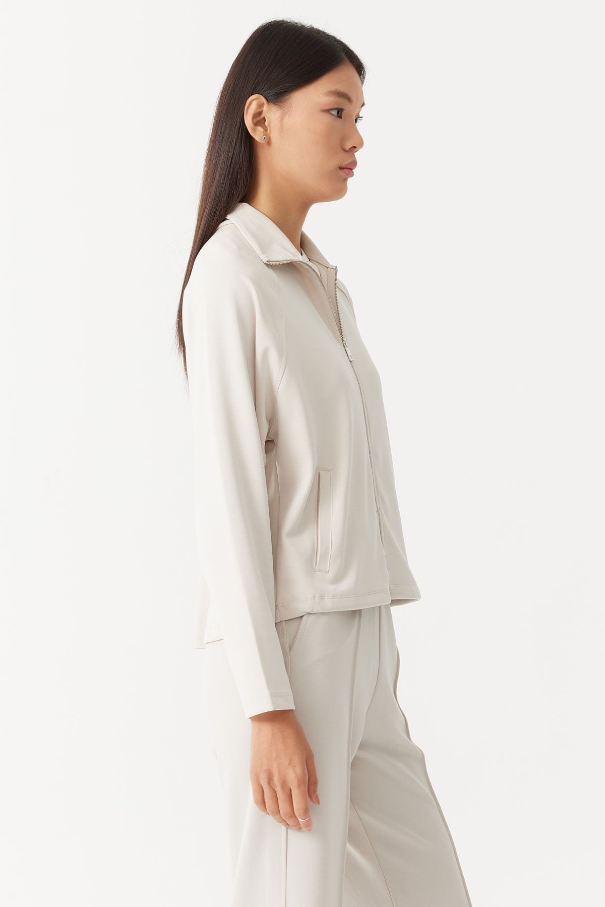 Women's Zippered Sweat Top