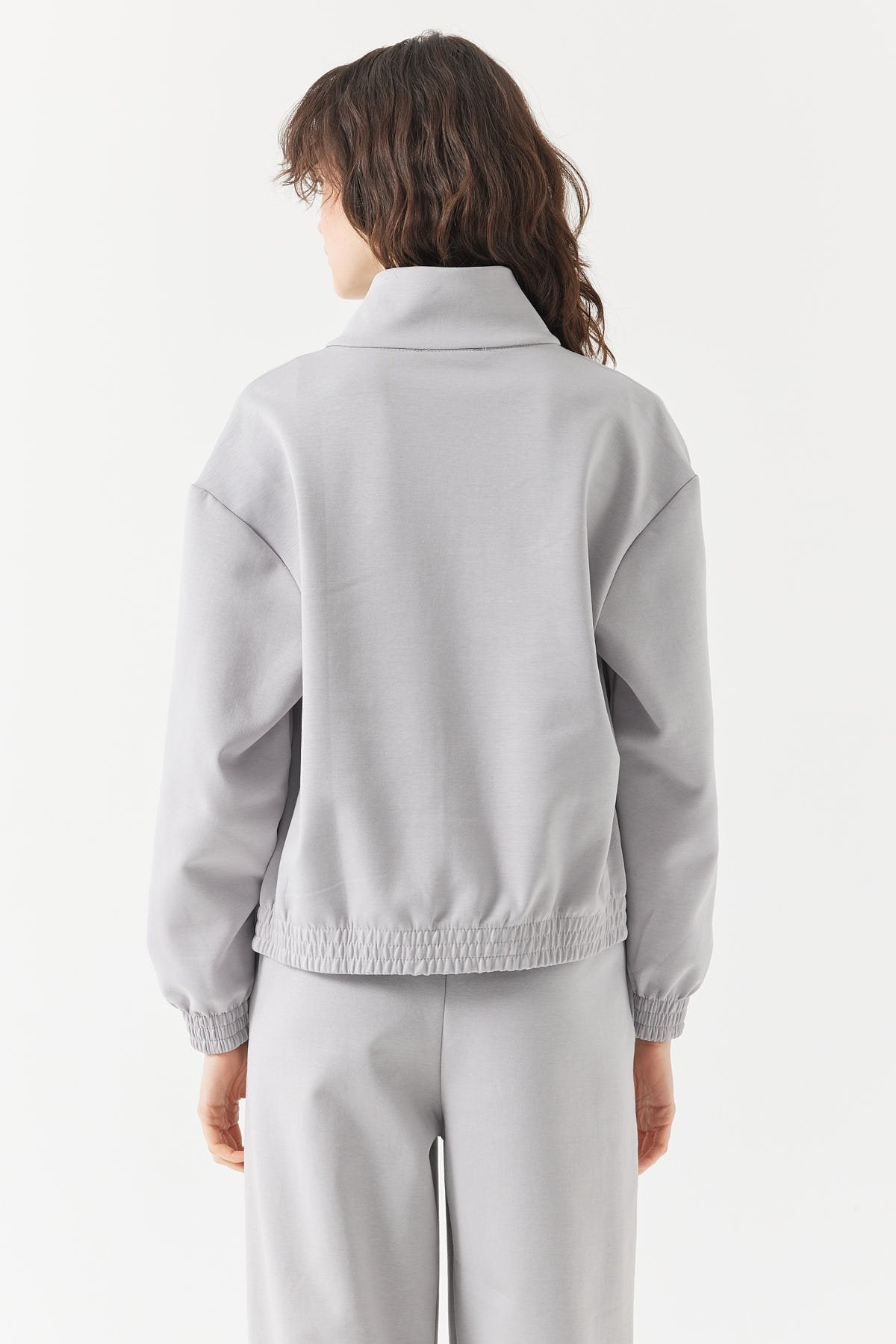 Women's Stand Collar Sweat Top