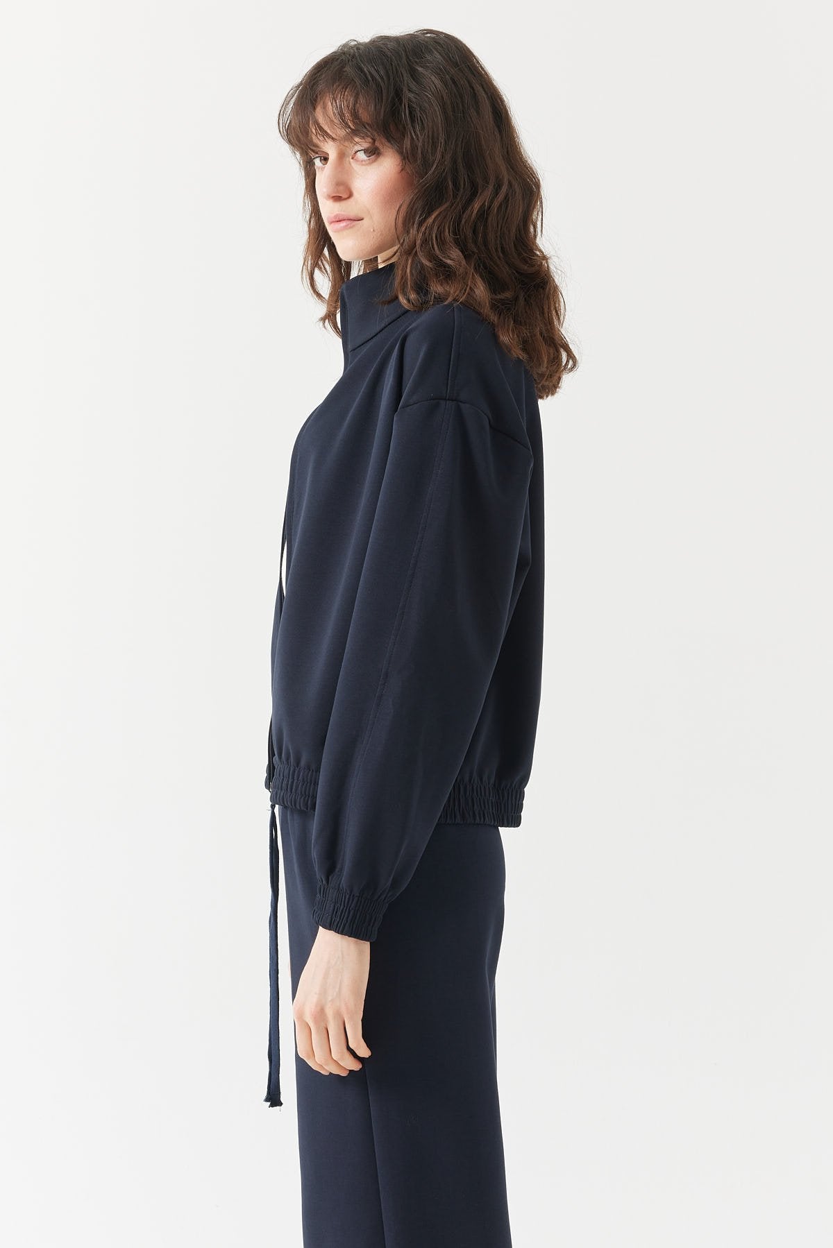 Women's Stand Collar Sweat Top