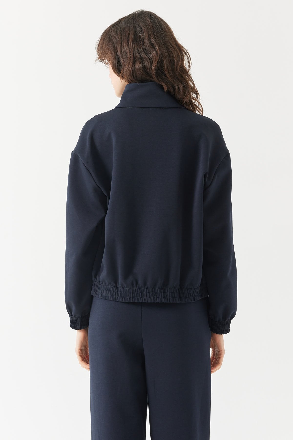 Women's Stand Collar Sweat Top