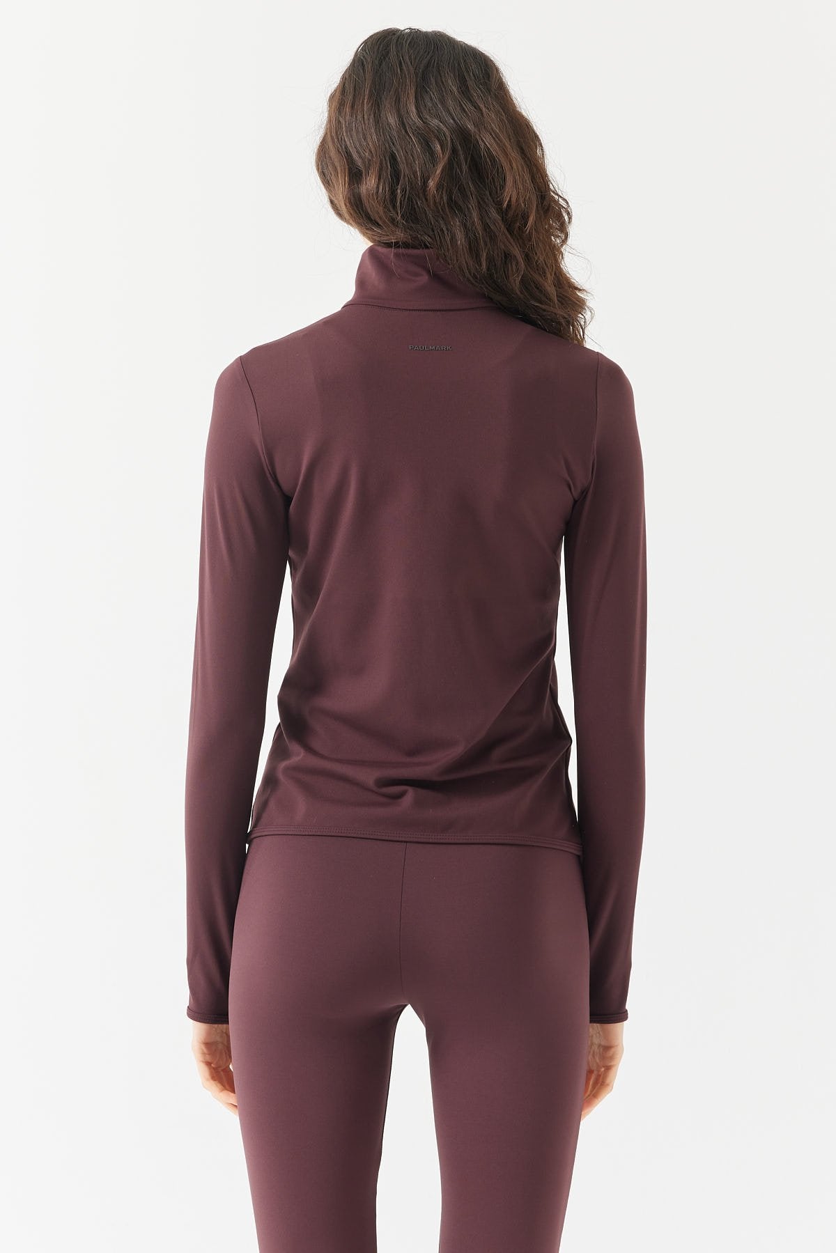 Women's Glove Detailed Zippered Thin Sweat Coat