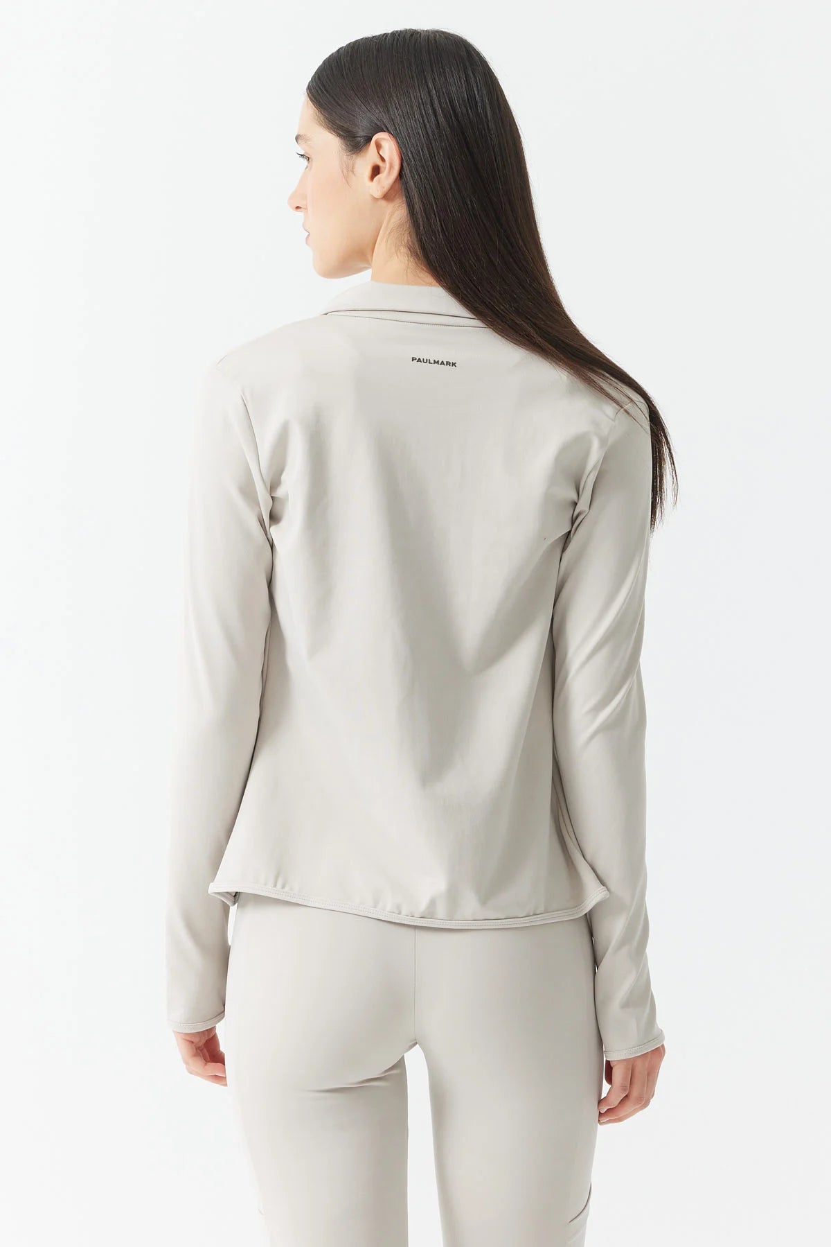 Women's Glove Detailed Zippered Thin Sweat Coat