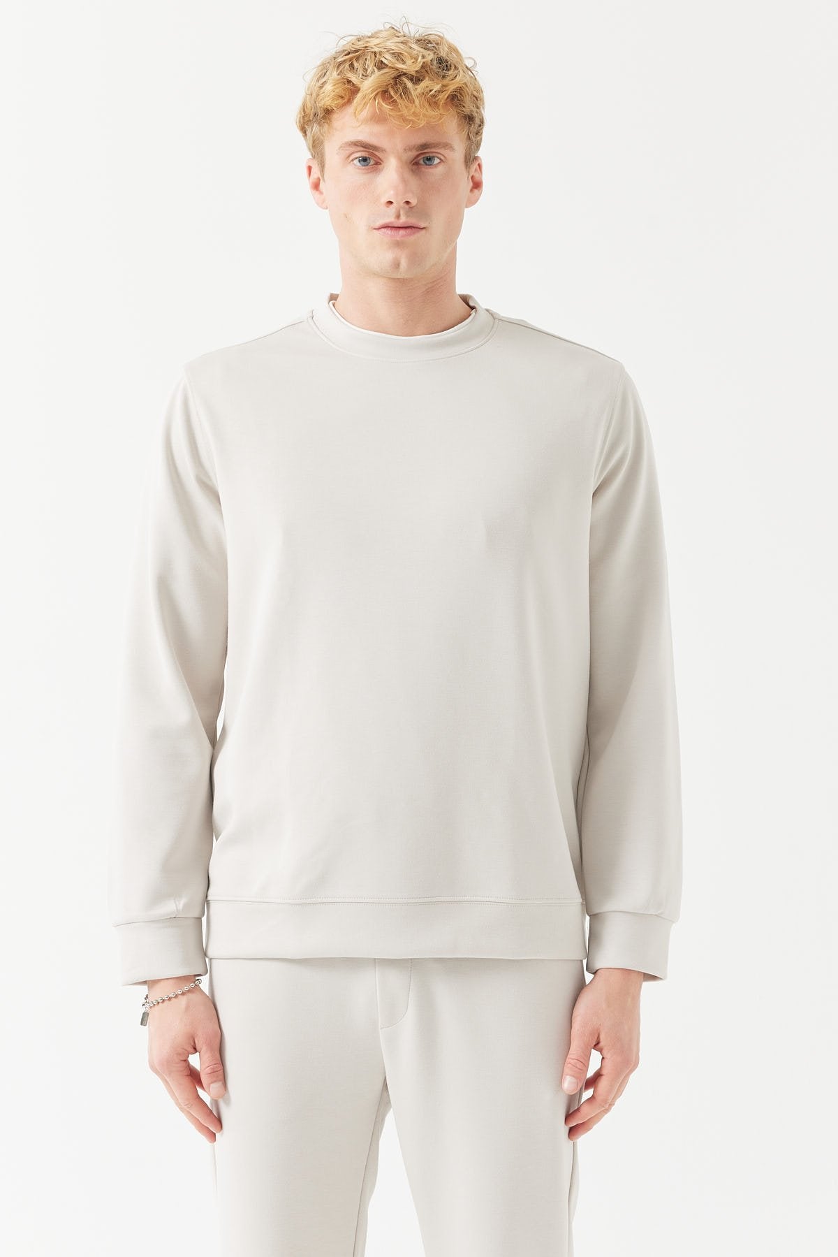 Men's Crew Neck Basic Sweat Top