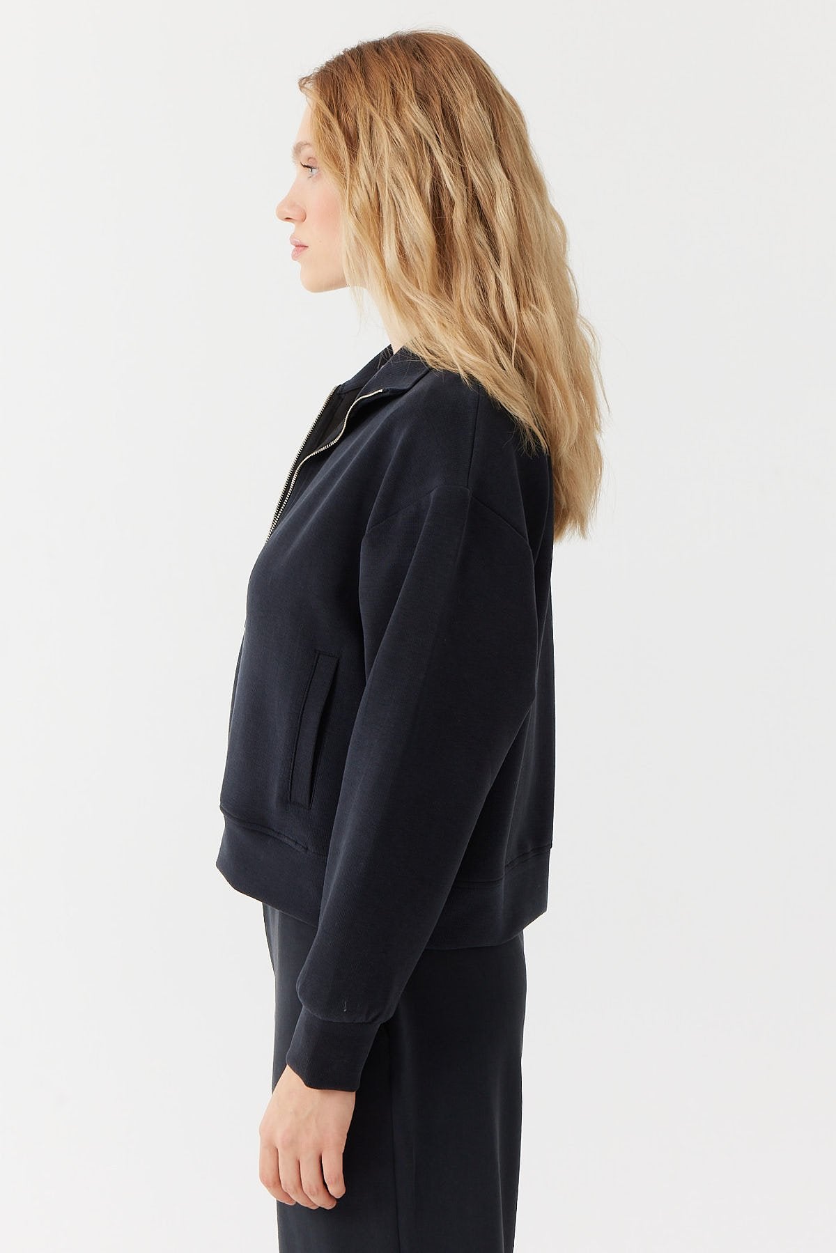 Women's Zippered Sweat Top