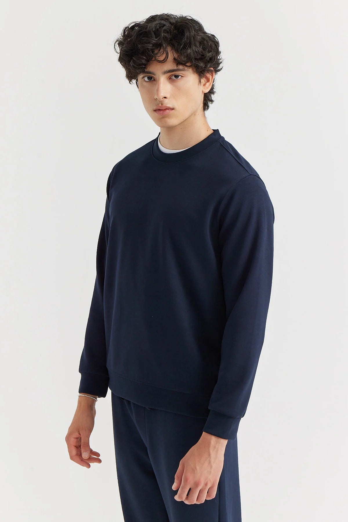 Men's Crew Neck Basic Sweat Top