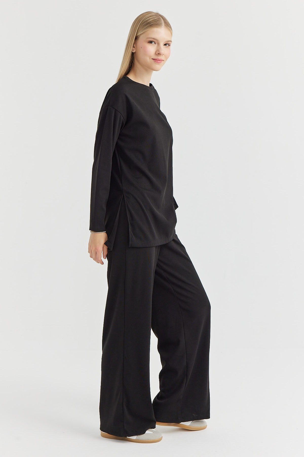 Women's Soft Texture Wide Leg Trousers