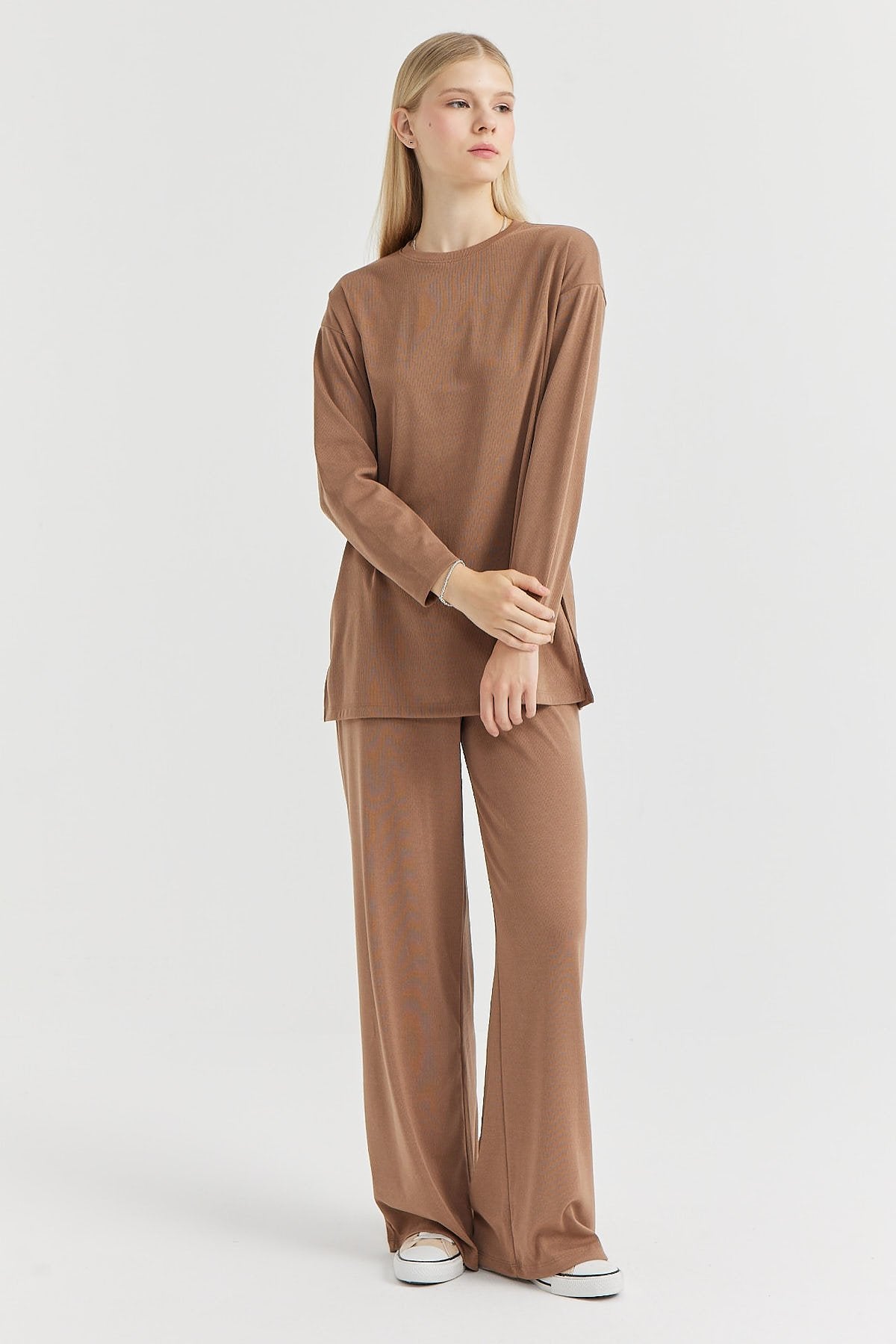 Women's Soft Texture Wide Leg Trousers