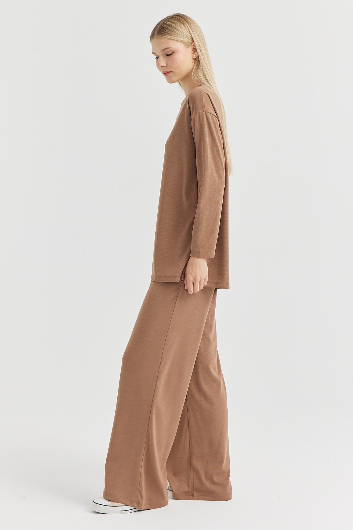 Women's Soft Texture Wide Leg Trousers