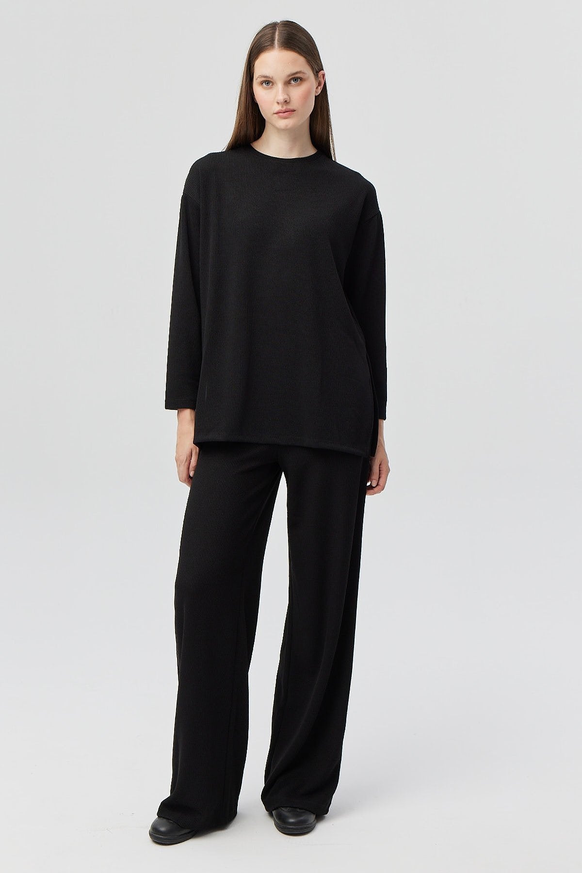 Women's Elastic Waist Knitted Trousers