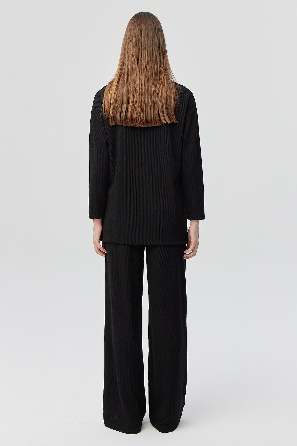 Women's Elastic Waist Knitted Trousers