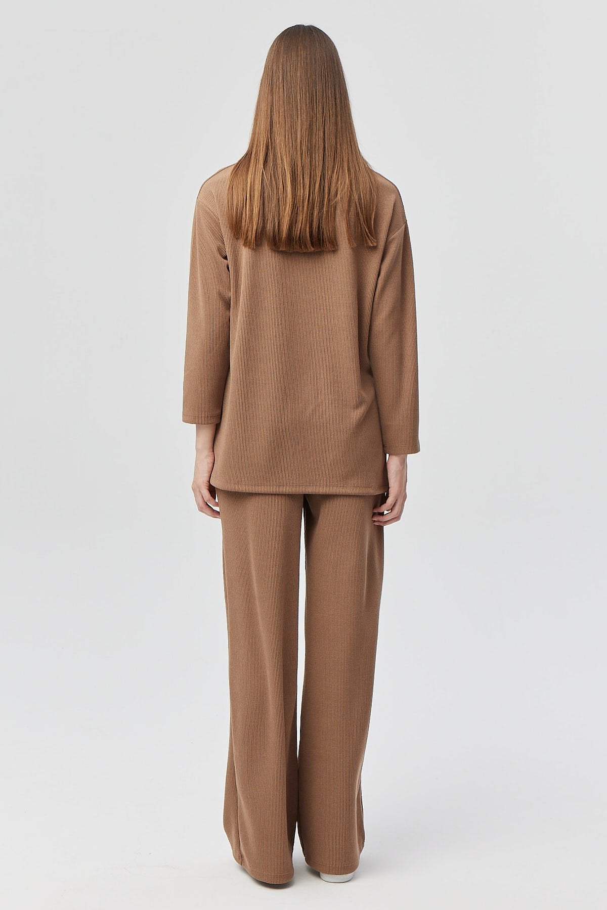 Women's Elastic Waist Knitted Trousers