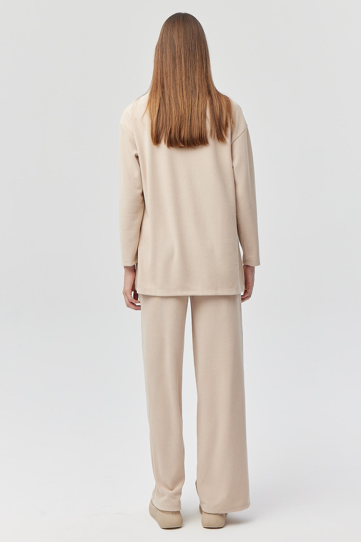Women's Elastic Waist Knitted Trousers