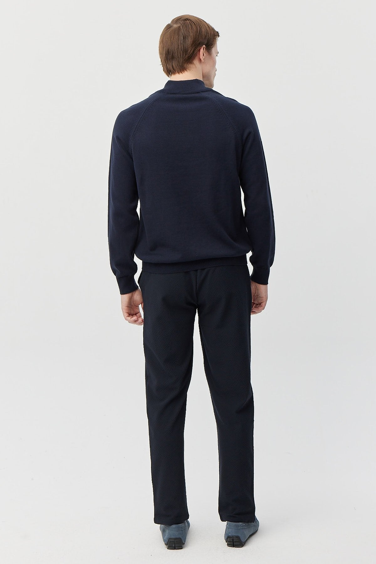 Men's Textured Elastic Waist Jogger Pants