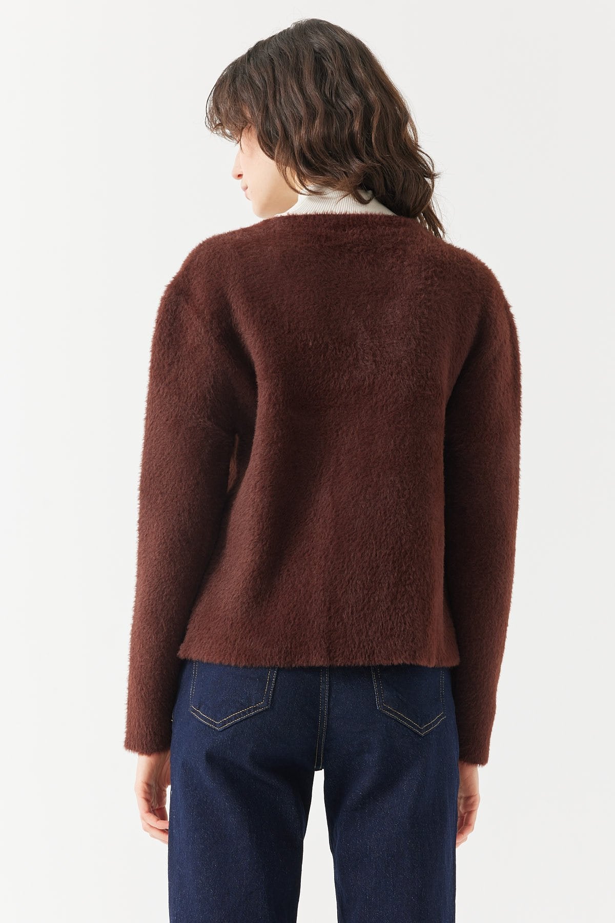 Women's Plush-Look Cardigan with Pockets