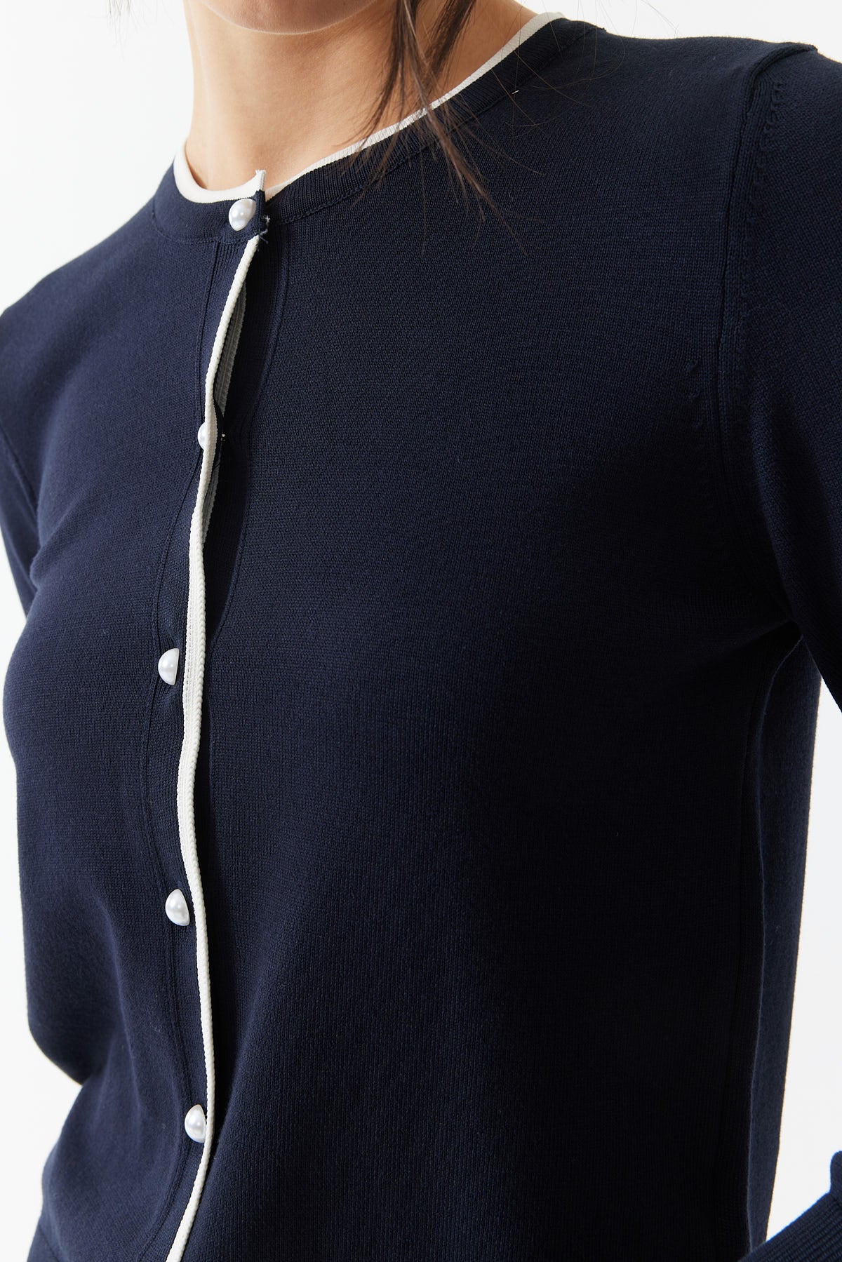 Women's Buttoned Knit Cardigan