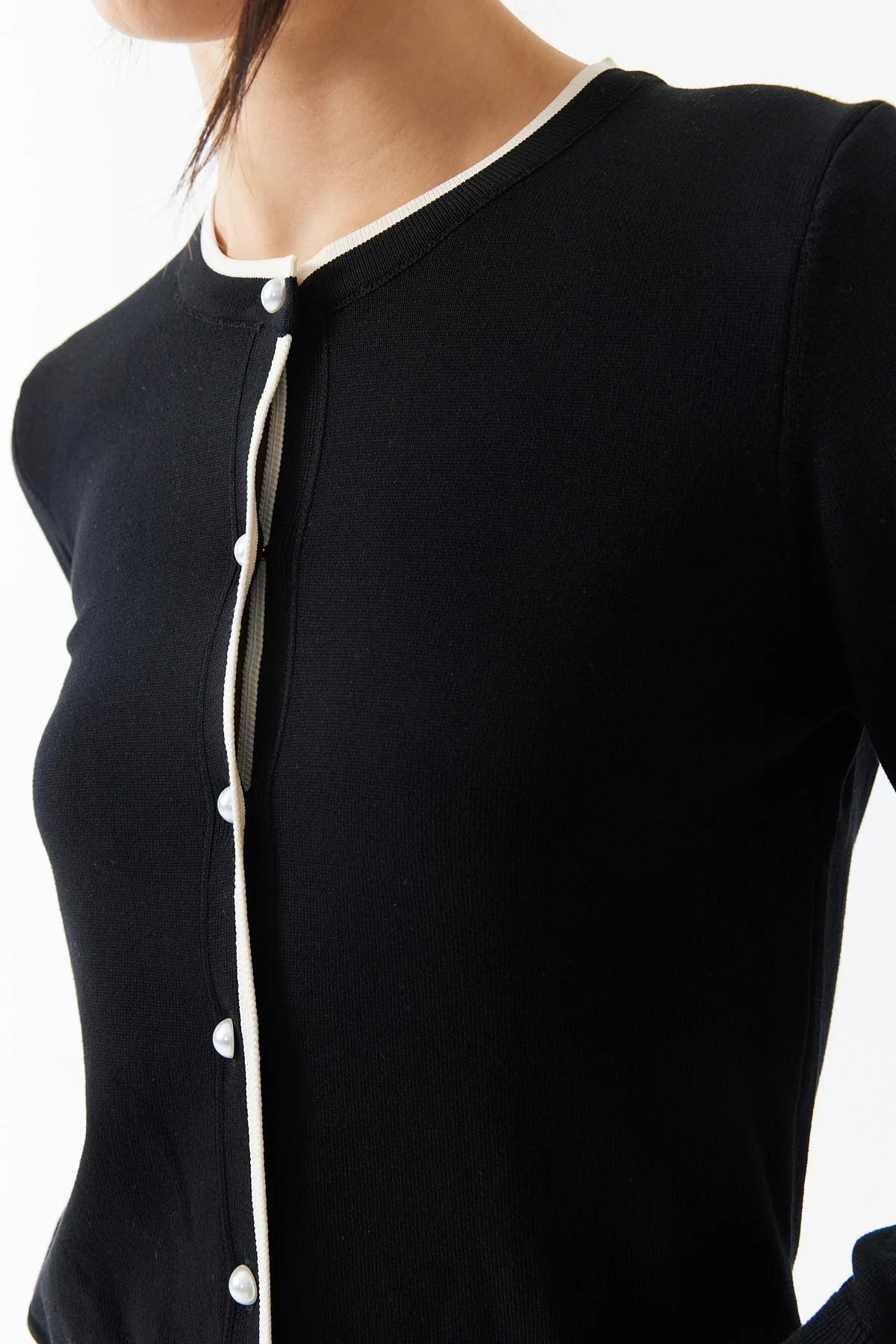 Women's Buttoned Knit Cardigan