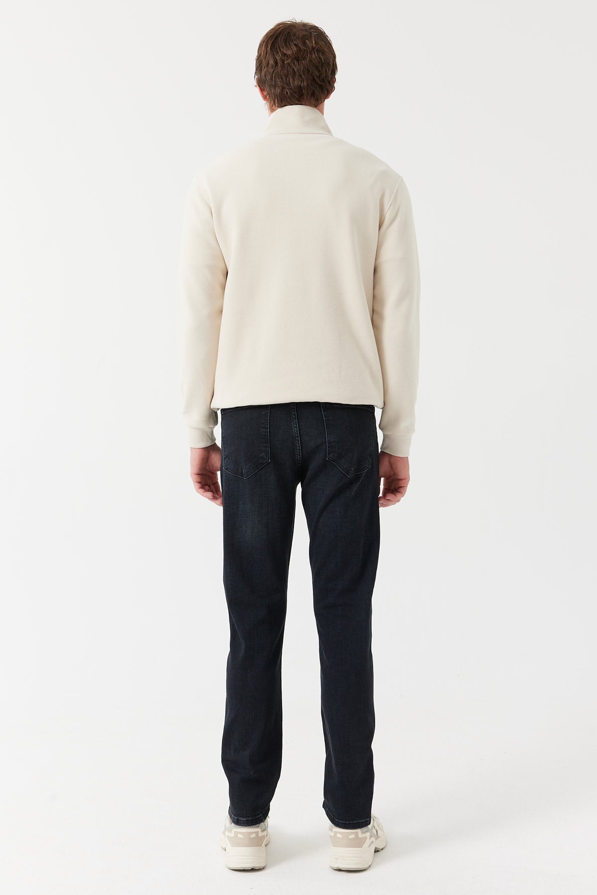 Men's High Waist Slim Fit Jeans