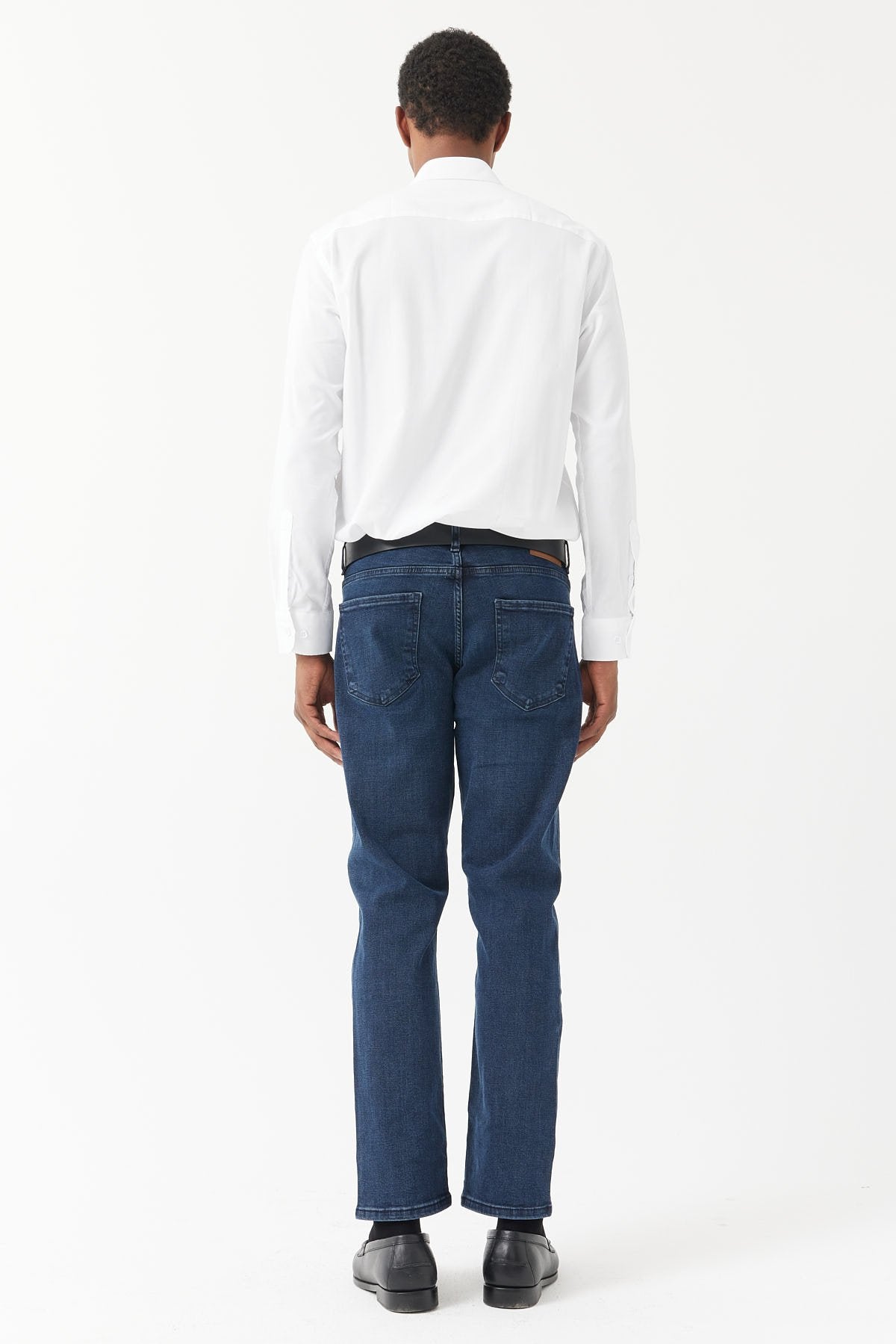 Men's High Waist Slim Fit Jeans