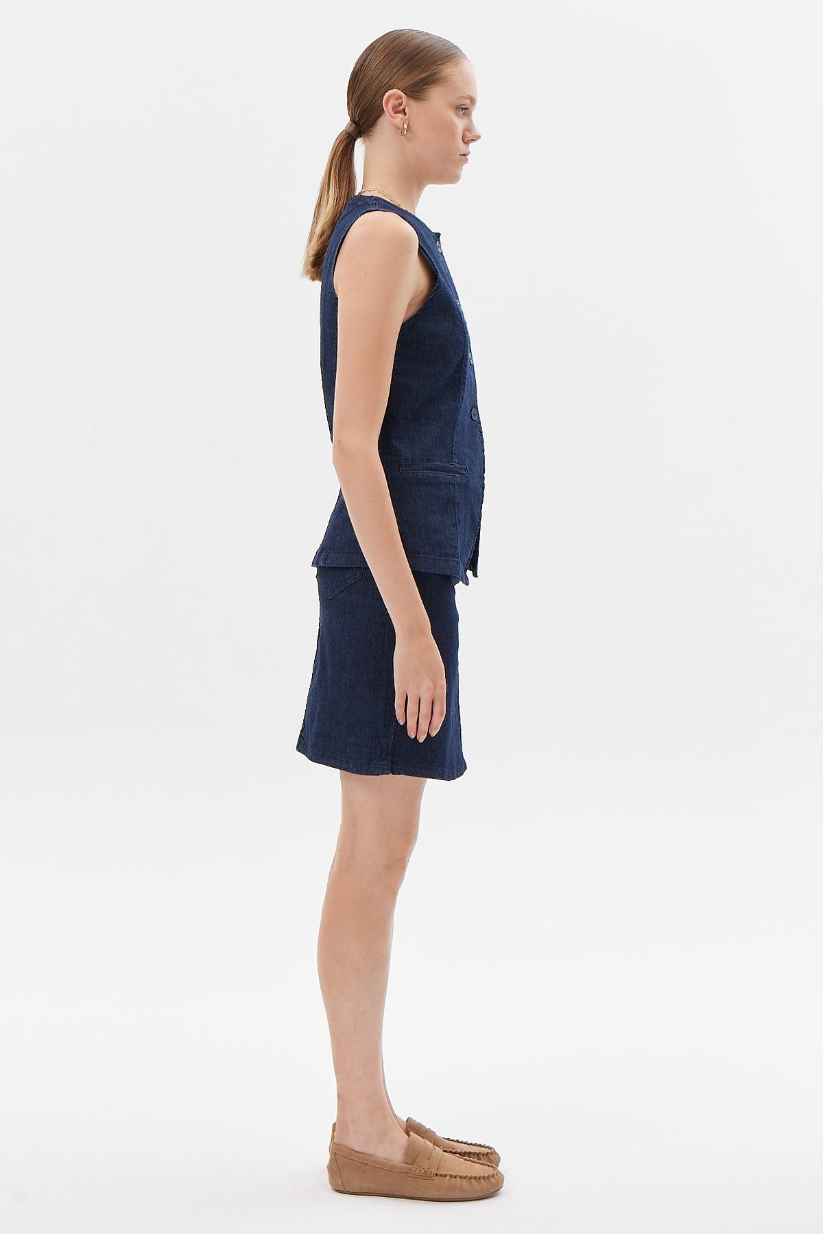 Women's High Waist Denim Skirt