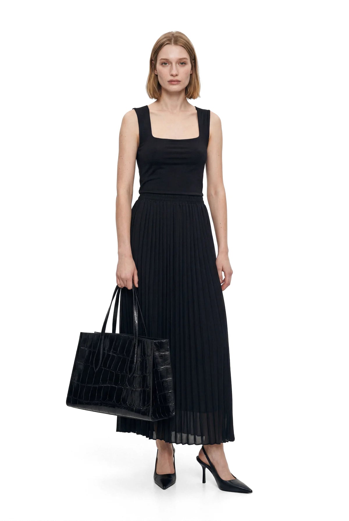 Women's Chiffon Pleated Skirt