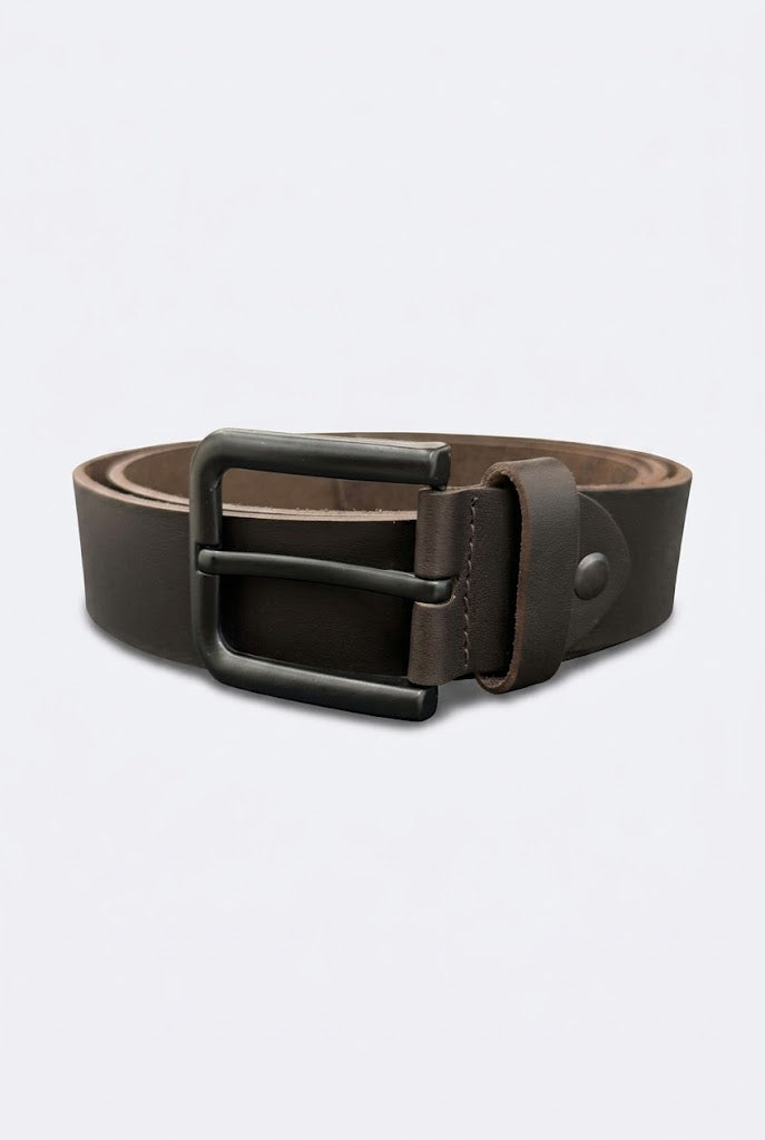 MEN'S LEATHER WRAP BELT WITH BUCKLE