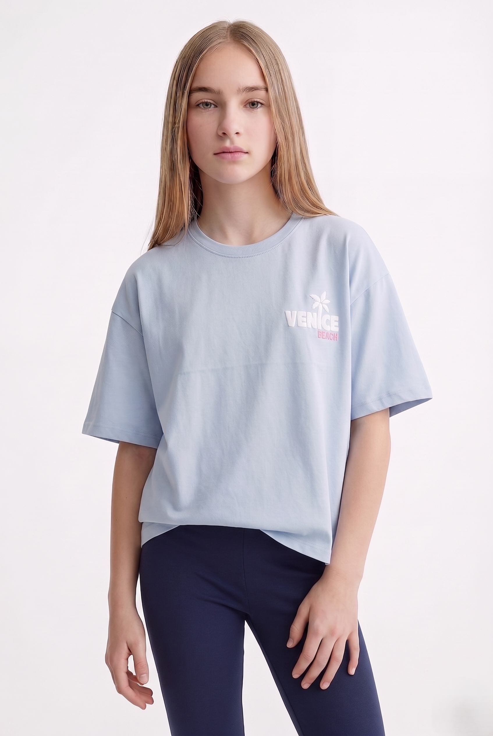 Girl's Printed Basic T-shirt