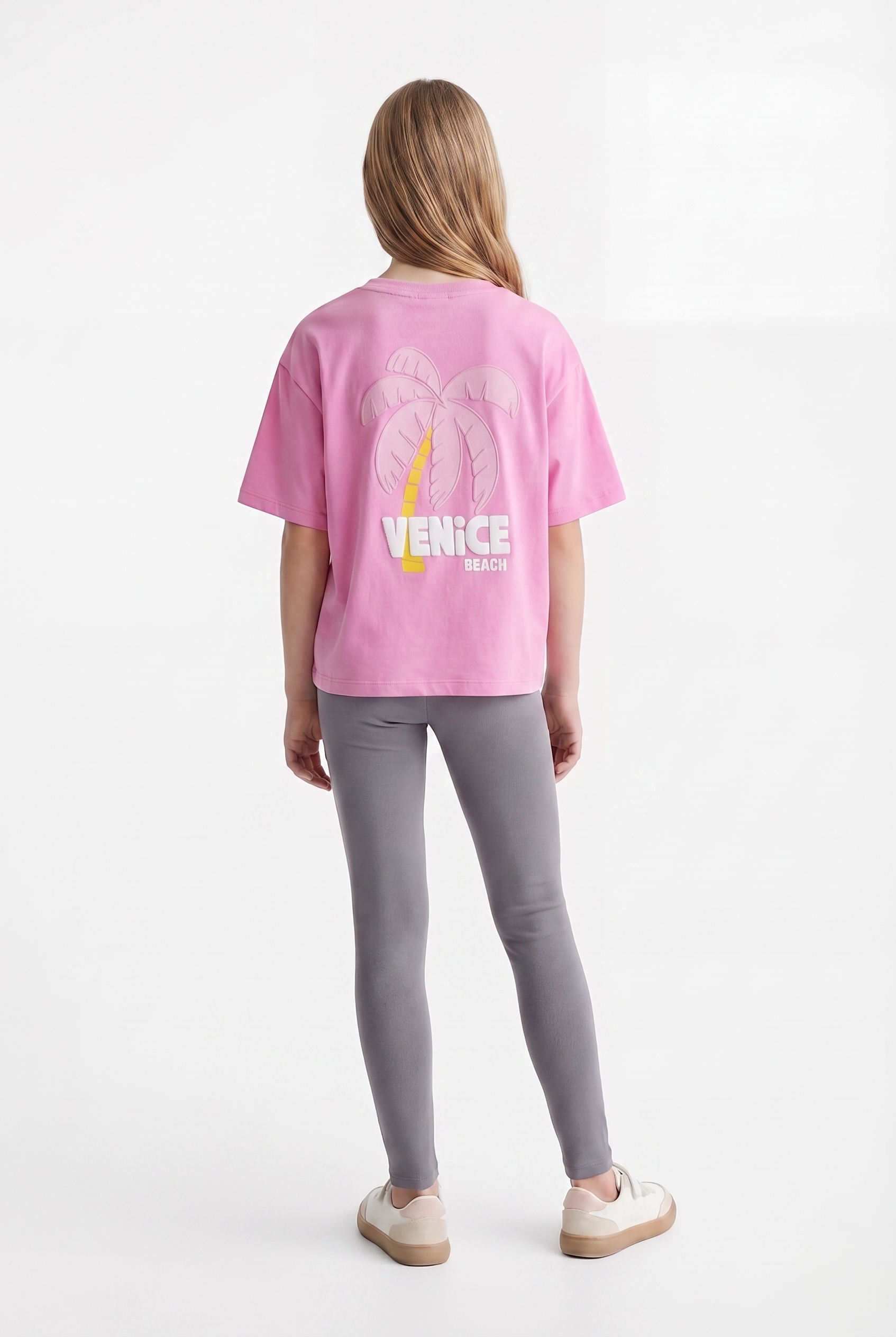 Girl's Printed Basic T-shirt
